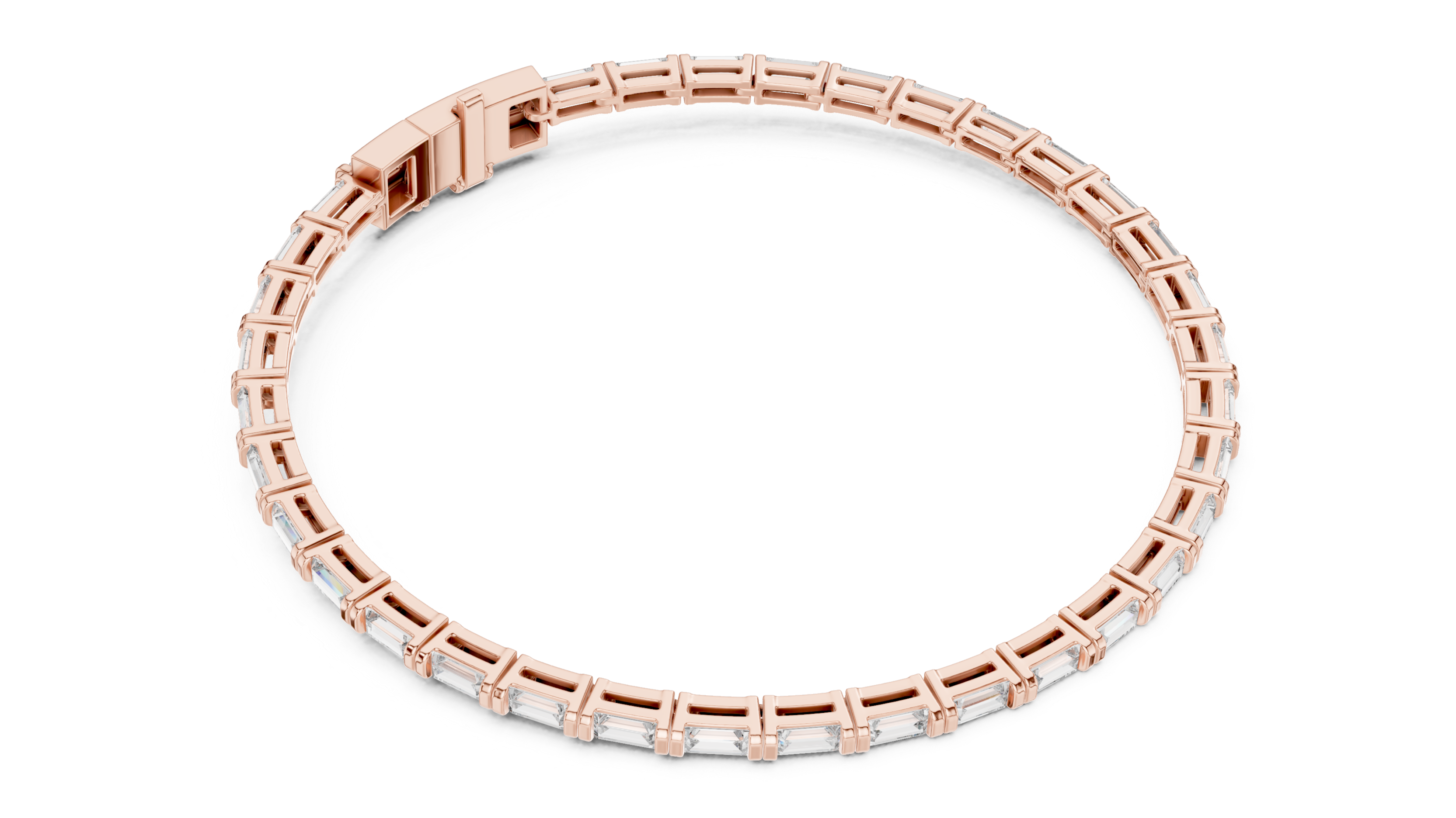 Sleek and Stylish Rose Gold Bracelet