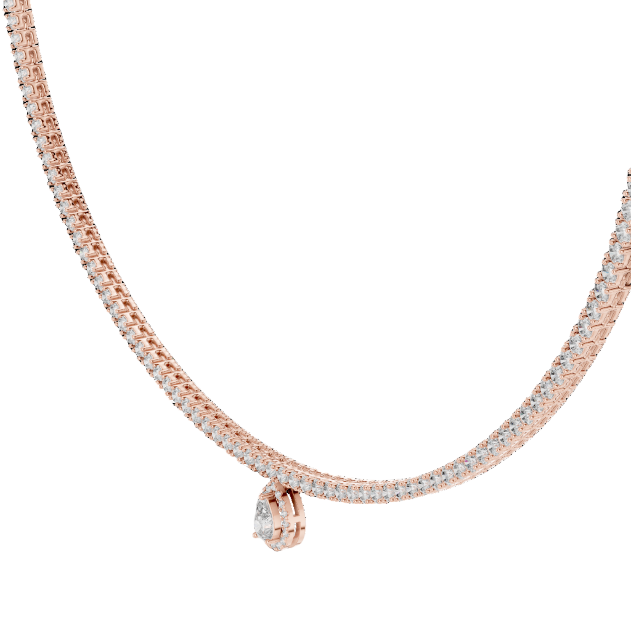 Golden Radiance Diamond Necklace