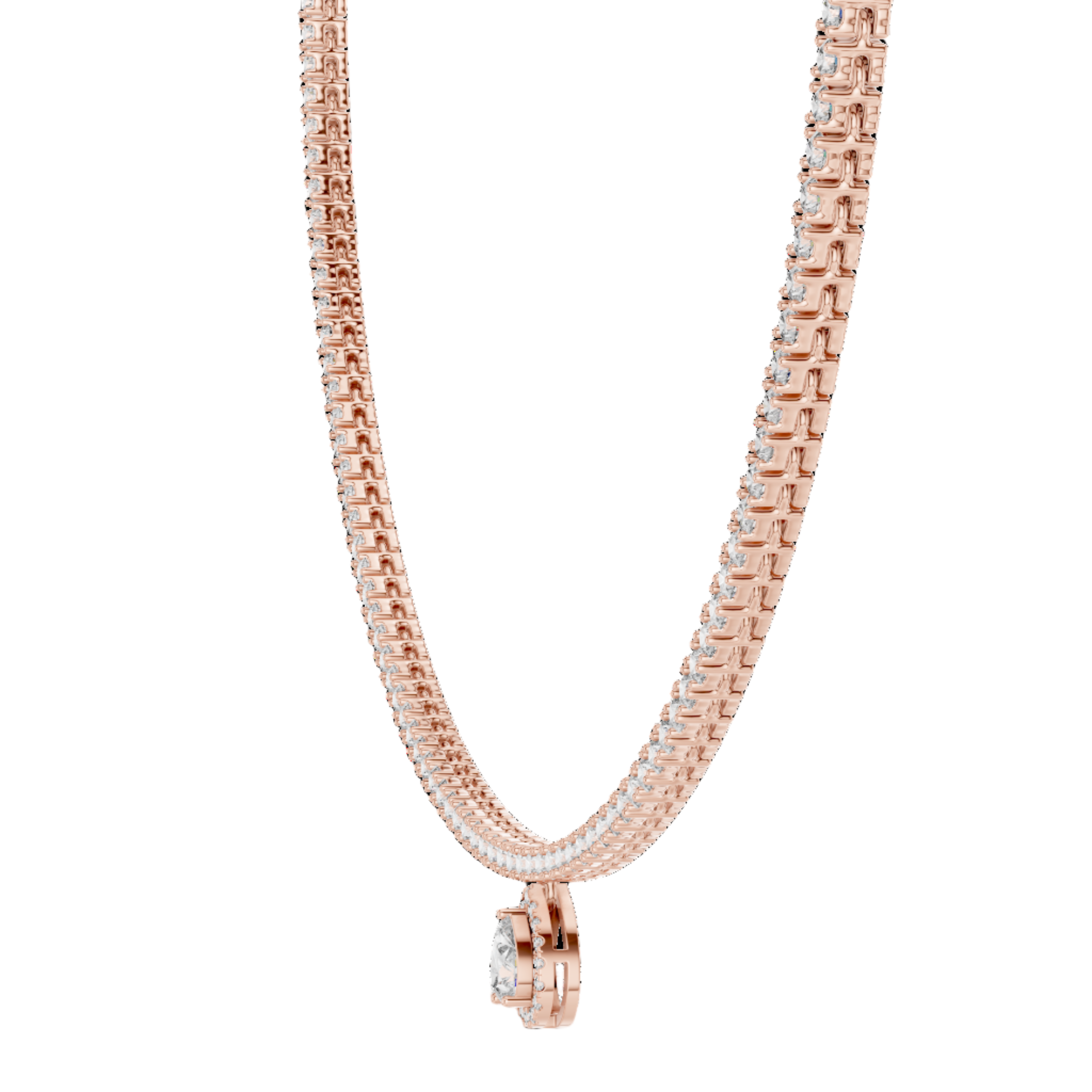 Golden Radiance Diamond Necklace