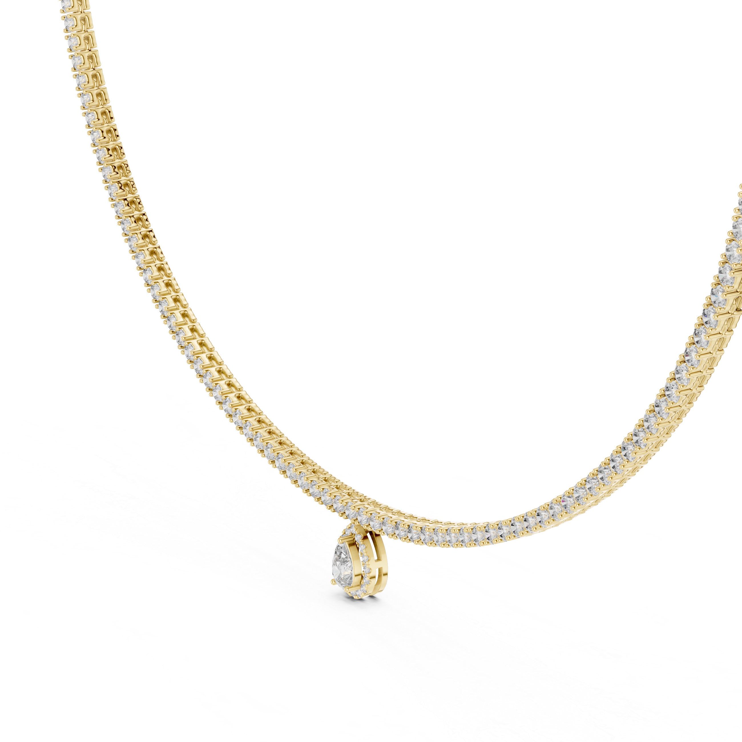 Golden Radiance Diamond Necklace