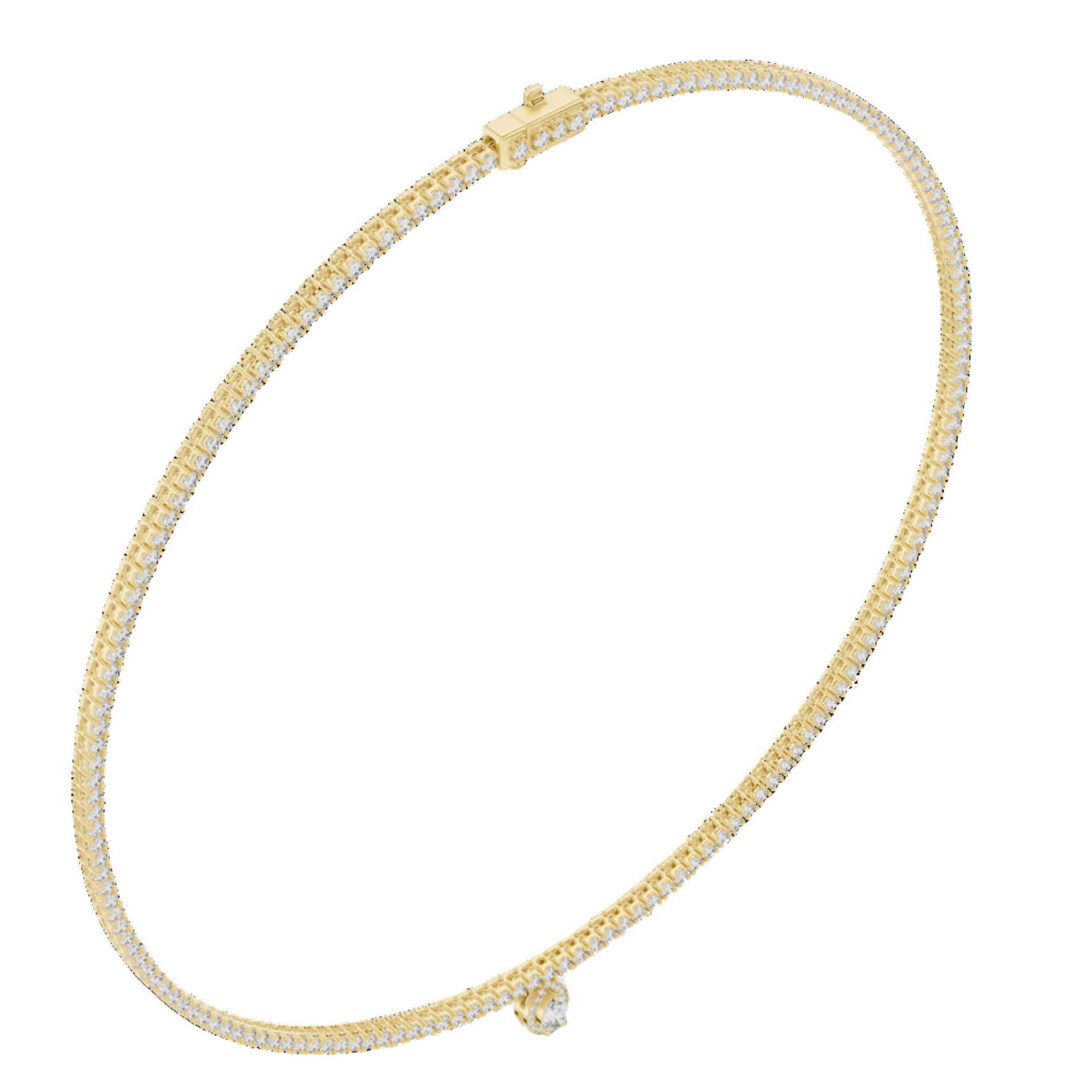 Golden Radiance Diamond Necklace