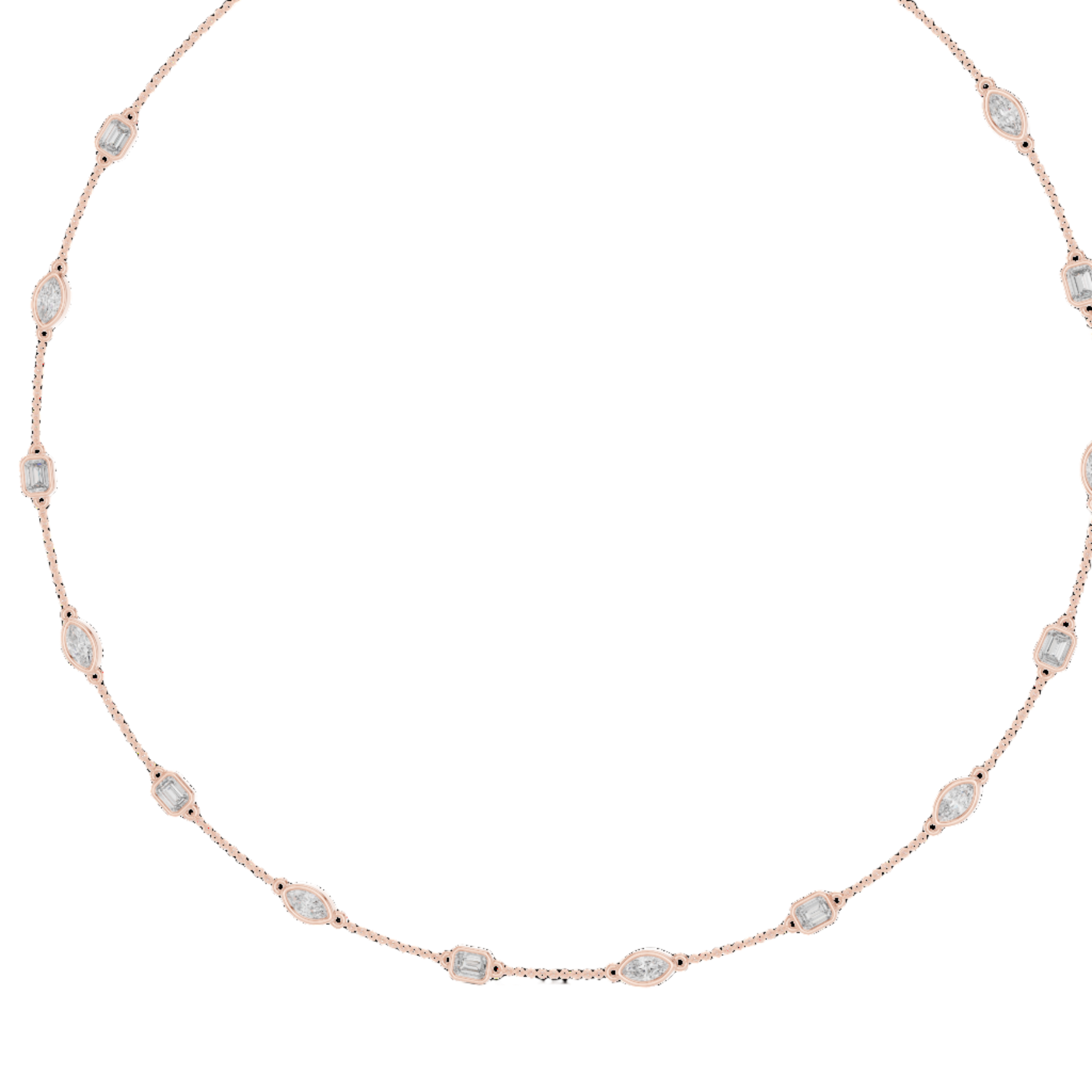 Starlit Path Diamond Necklace