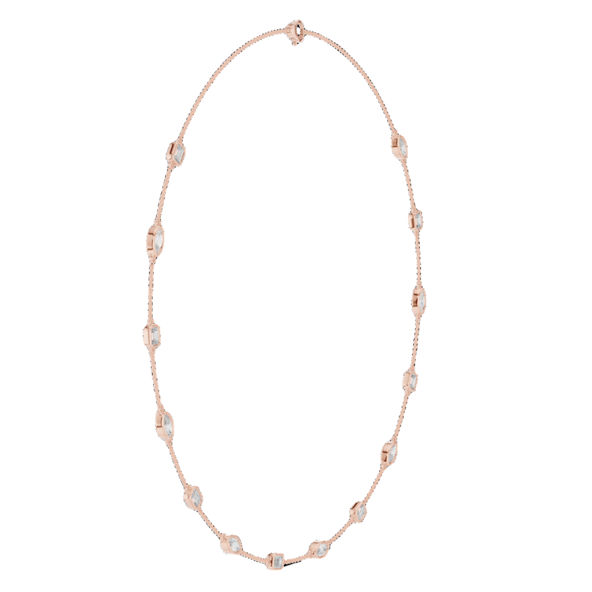 Starlit Path Diamond Necklace