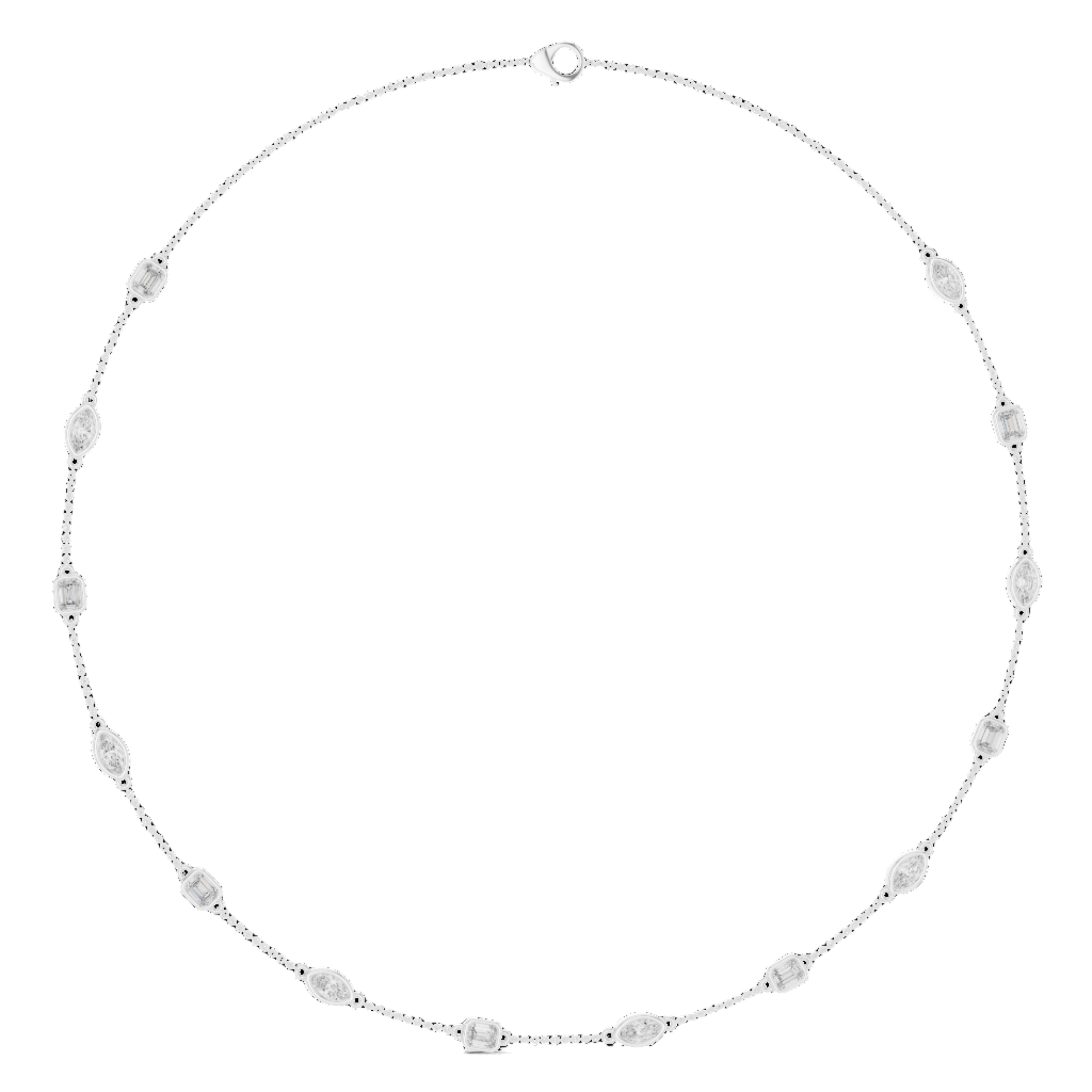 Starlit Path Diamond Necklace