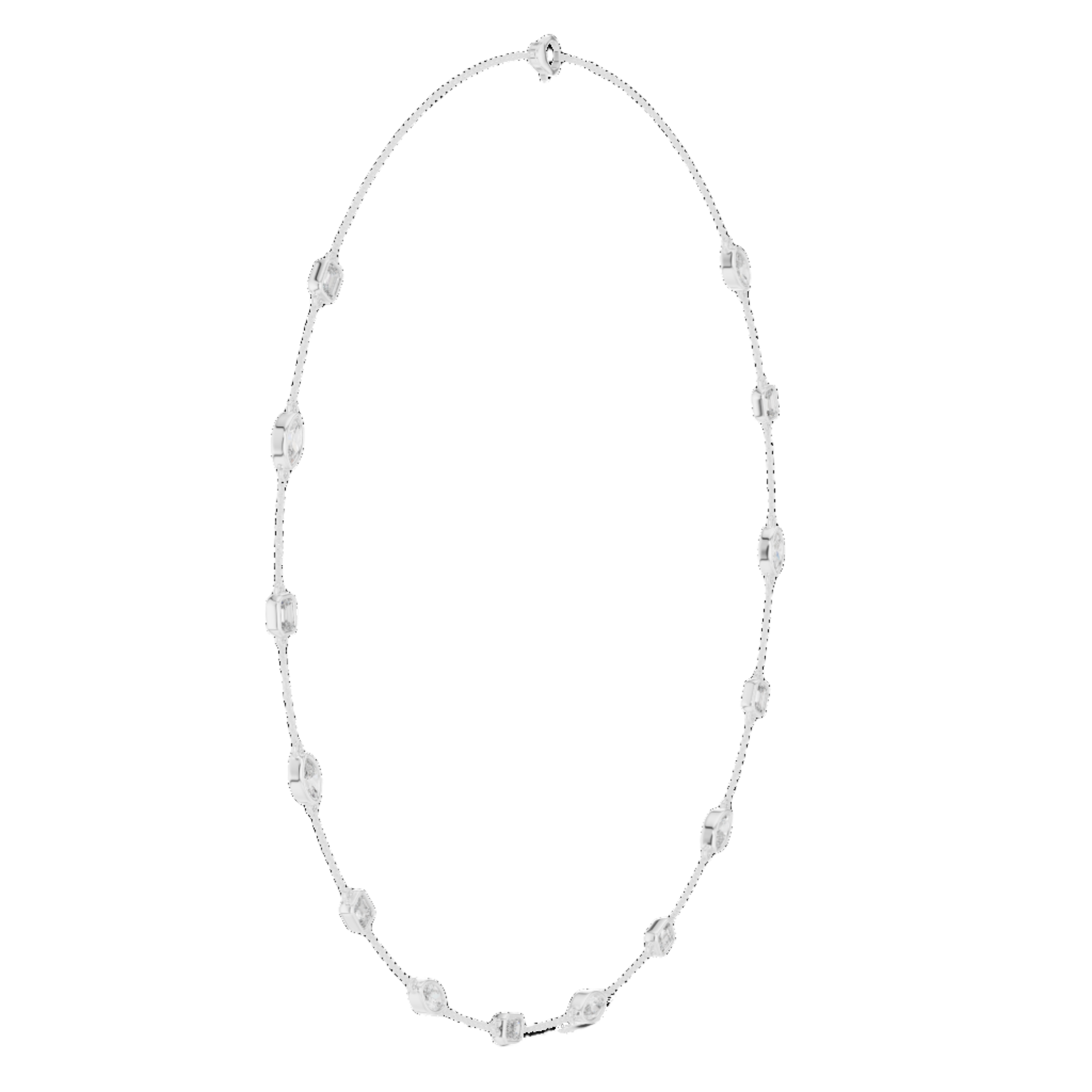 Starlit Path Diamond Necklace