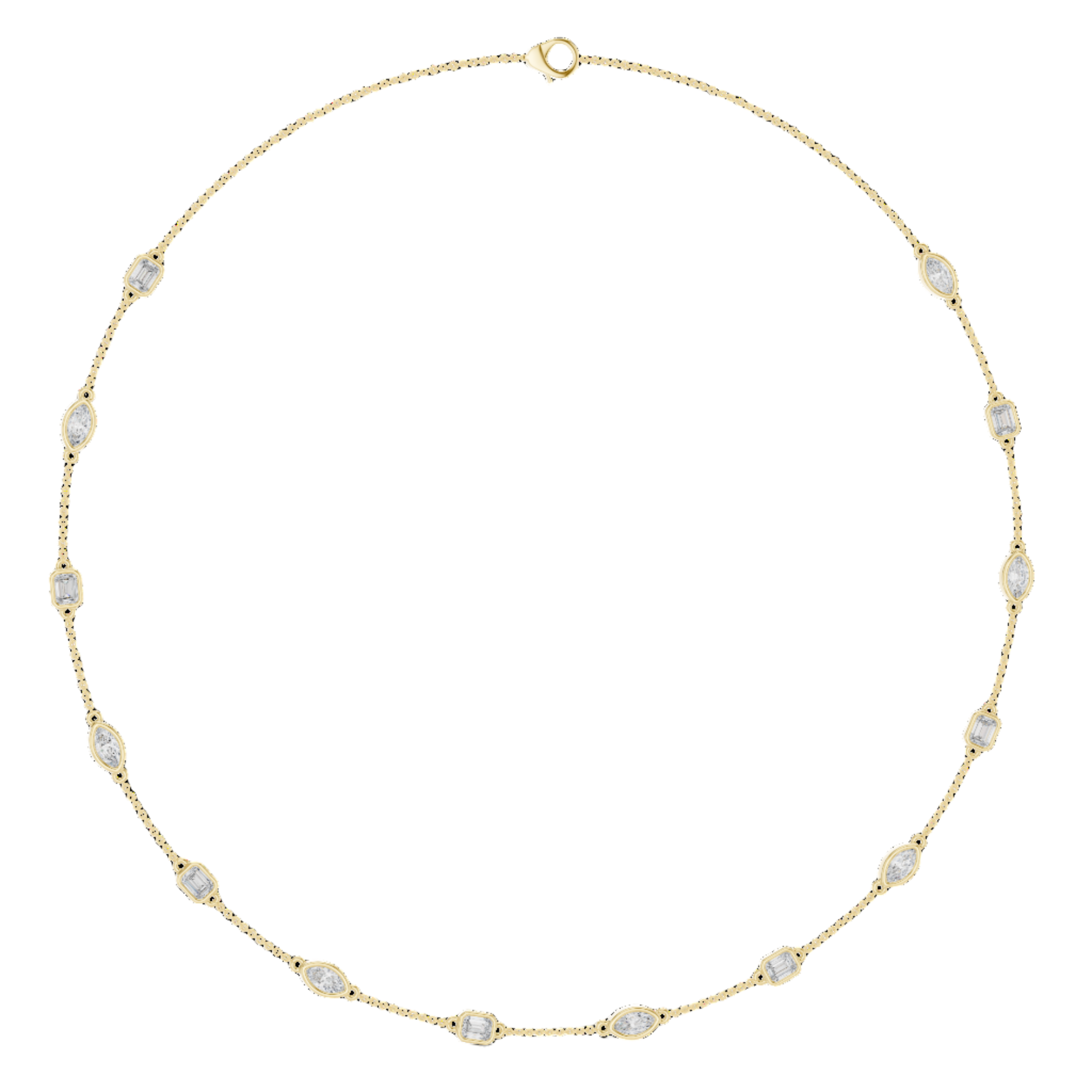 Starlit Path Diamond Necklace