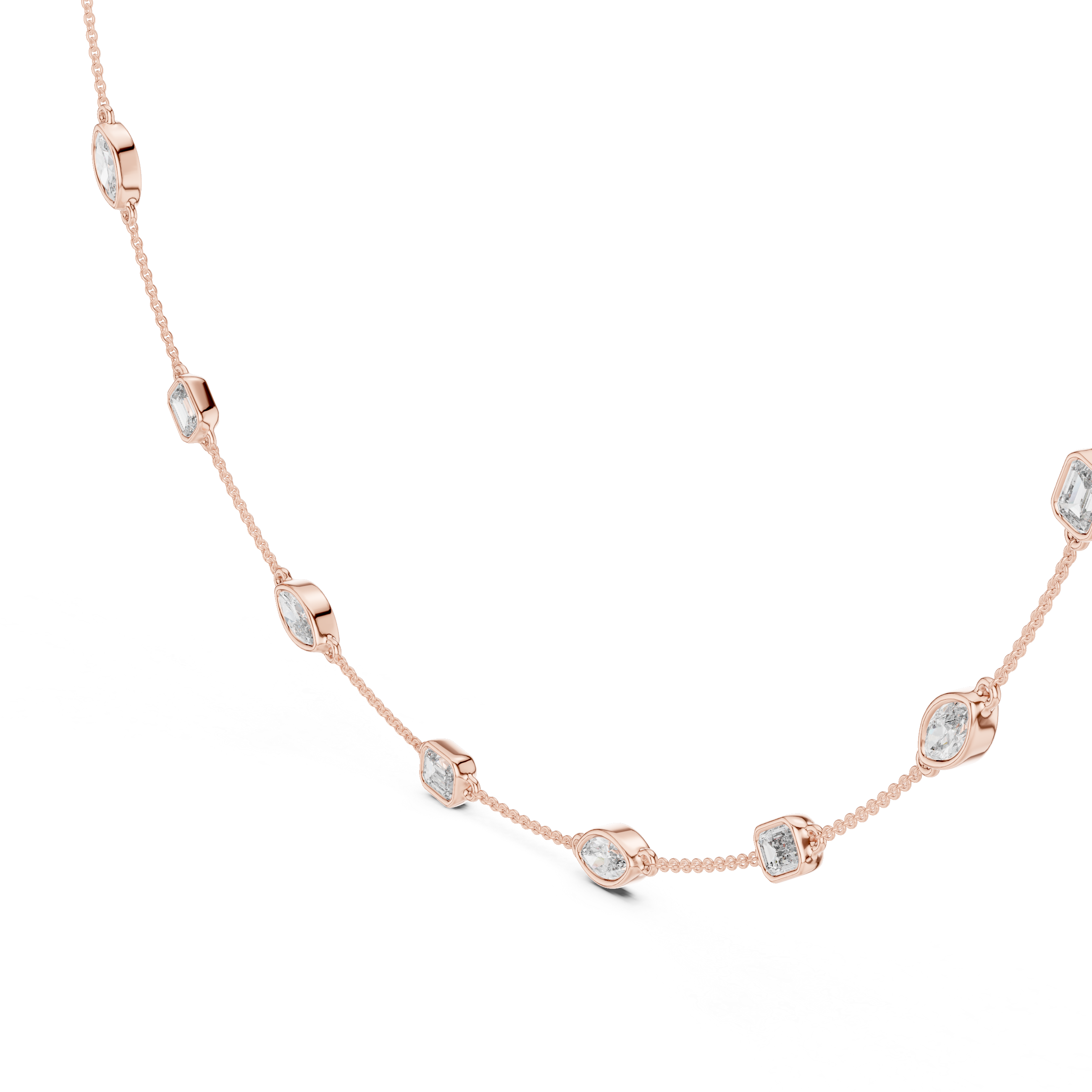 Starlit Grace Diamond Necklace