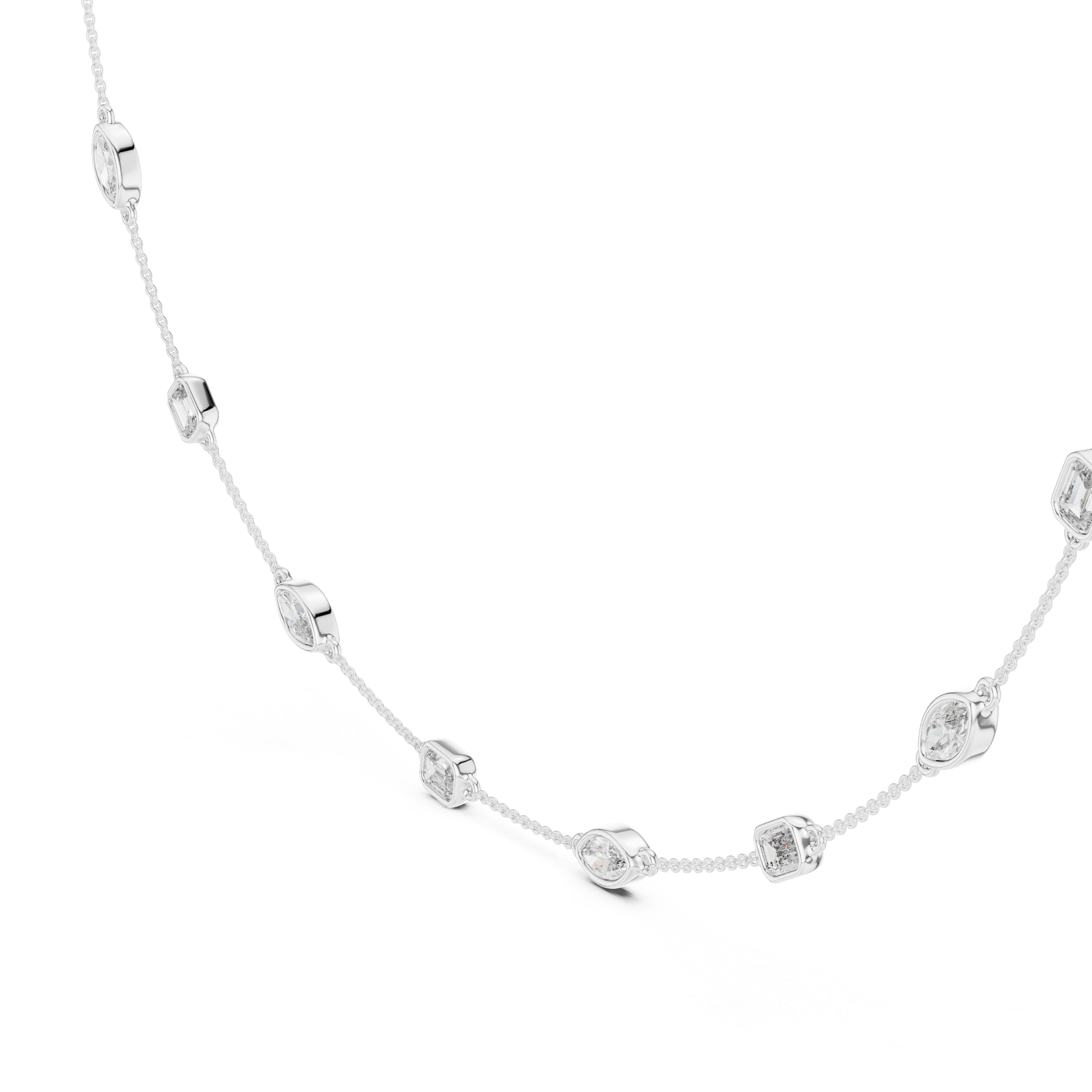 Starlit Grace Diamond Necklace