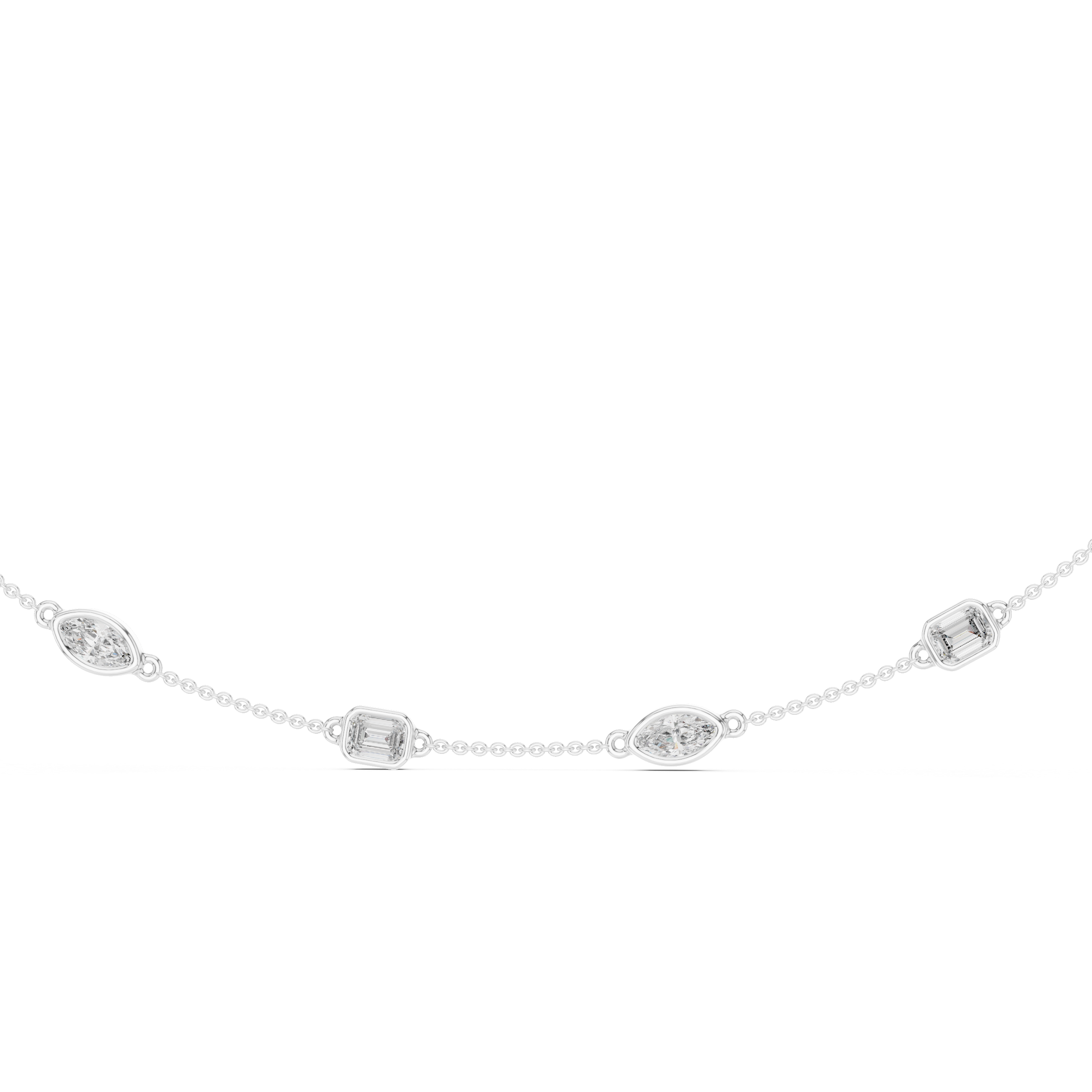 Starlit Grace Diamond Necklace
