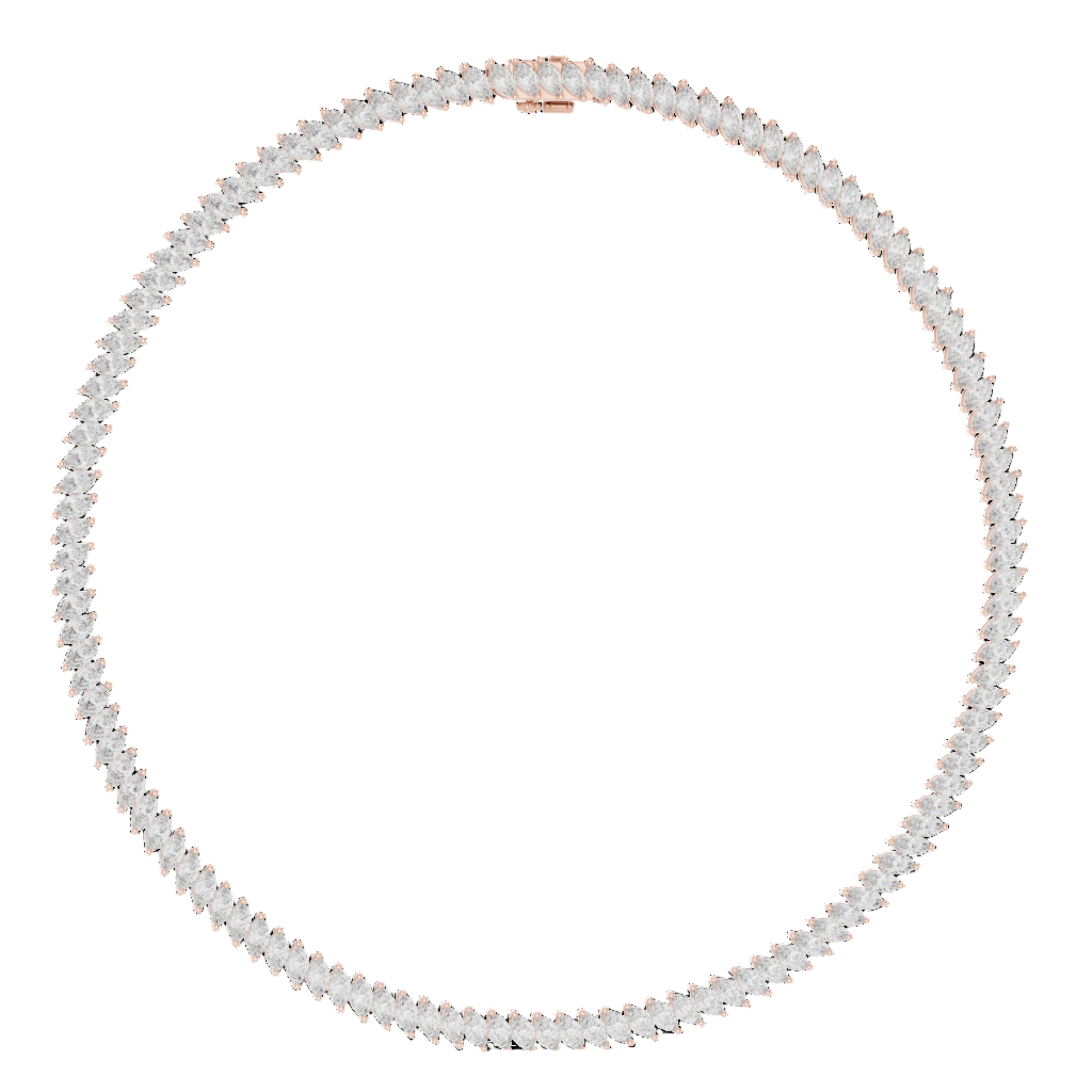 Eternal Flame Diamond Collar Necklace