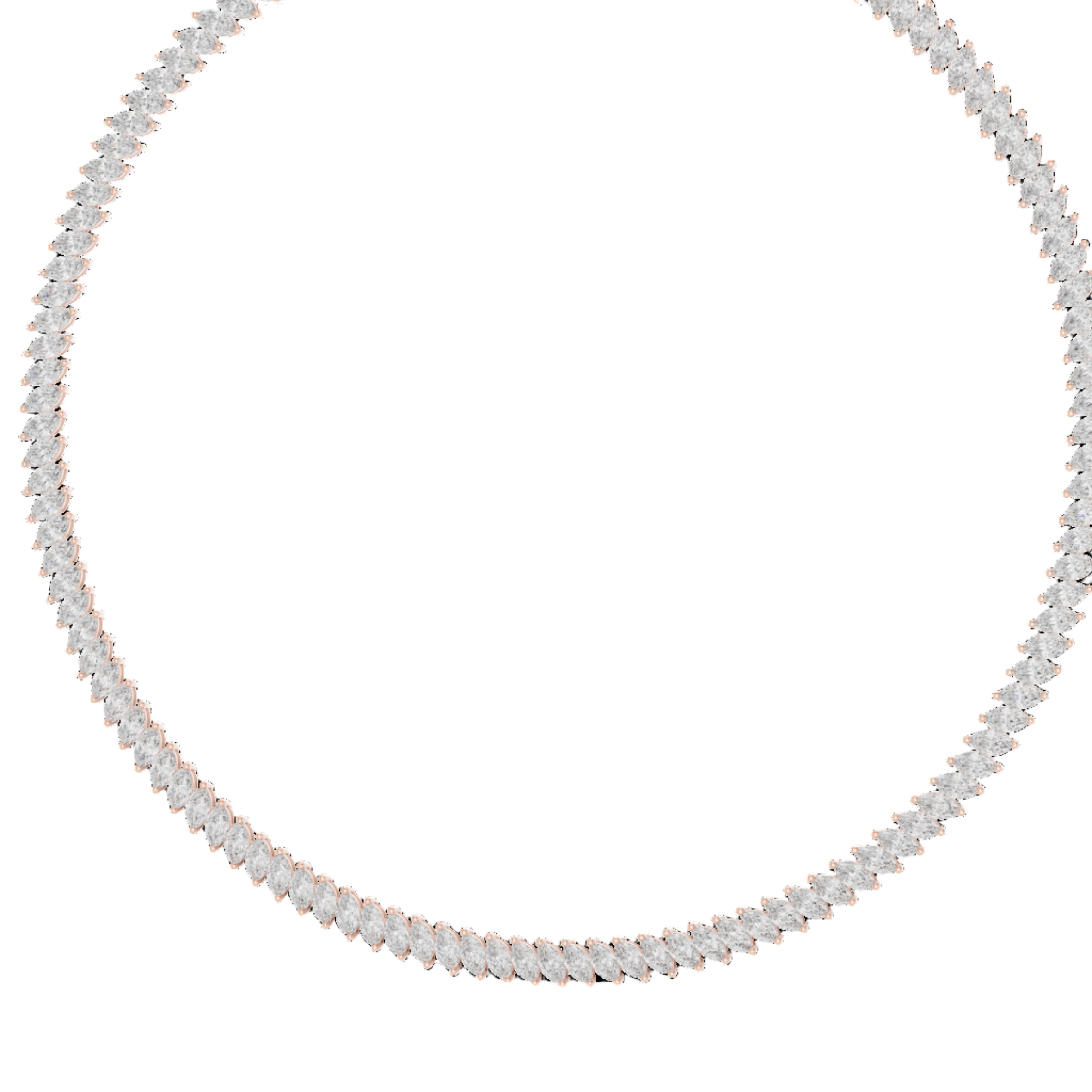 Eternal Flame Diamond Collar Necklace