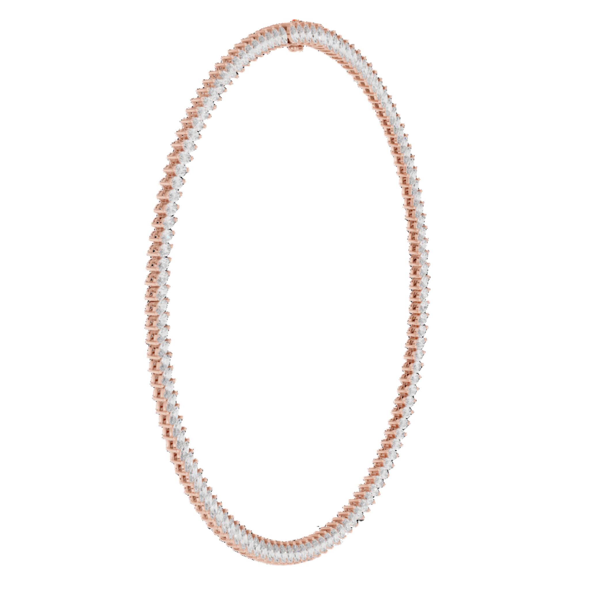 Eternal Flame Diamond Collar Necklace