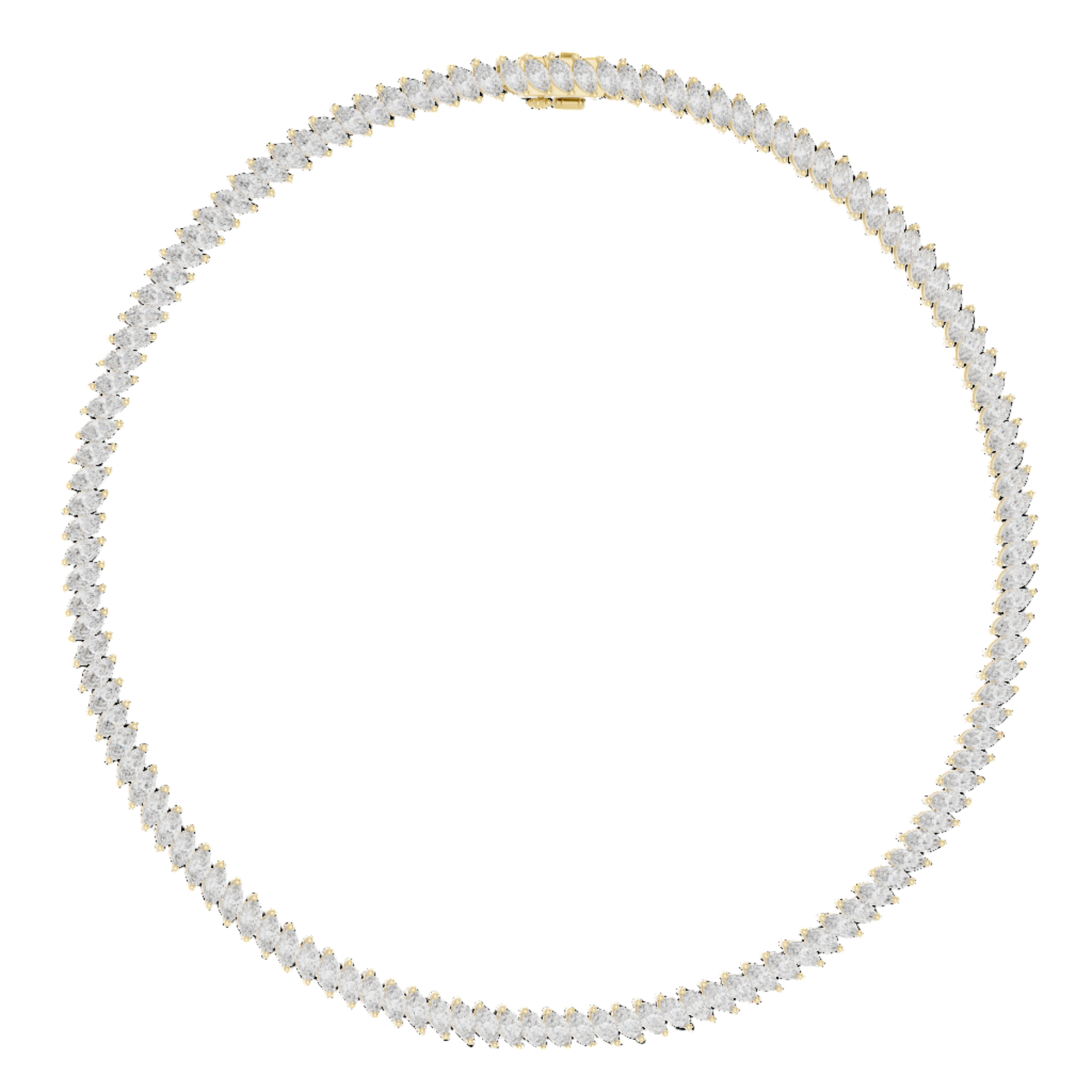 Eternal Flame Diamond Collar Necklace