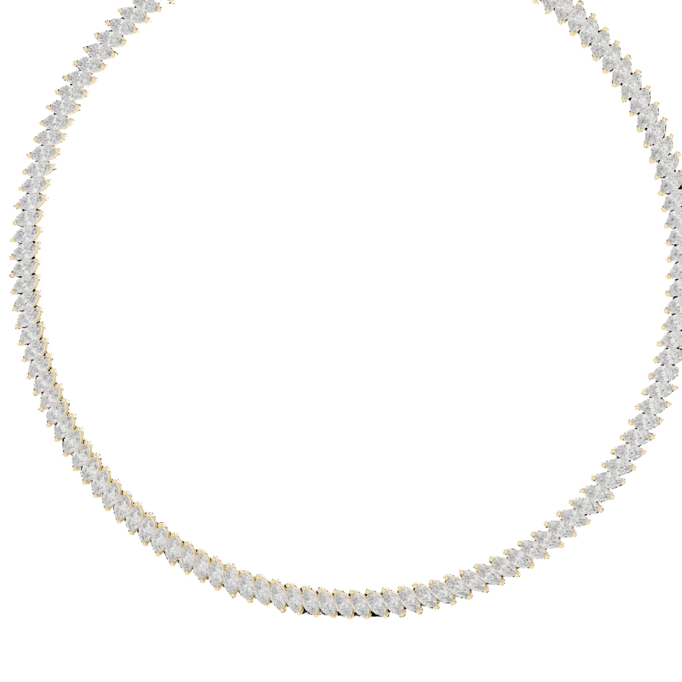 Eternal Flame Diamond Collar Necklace