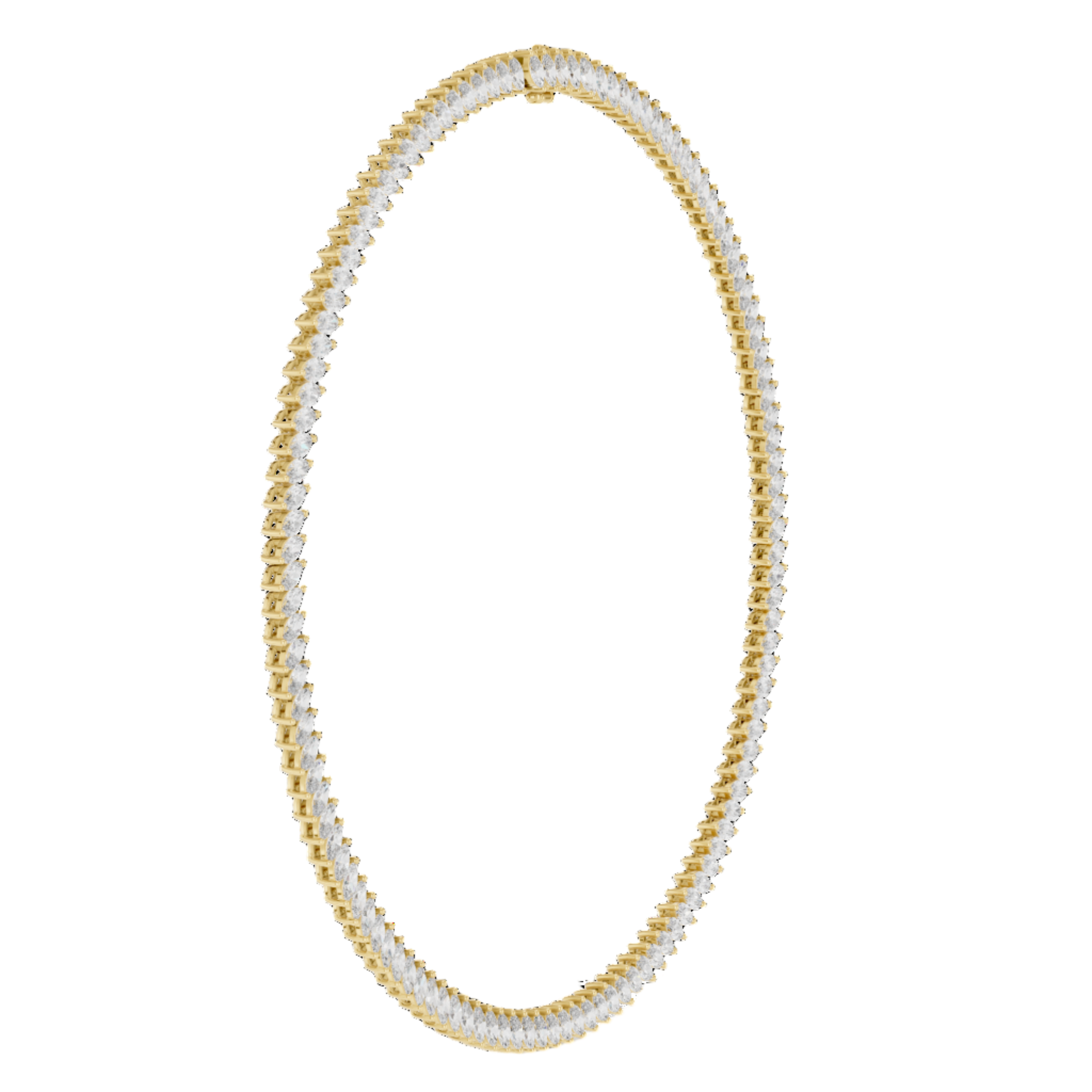 Eternal Flame Diamond Collar Necklace