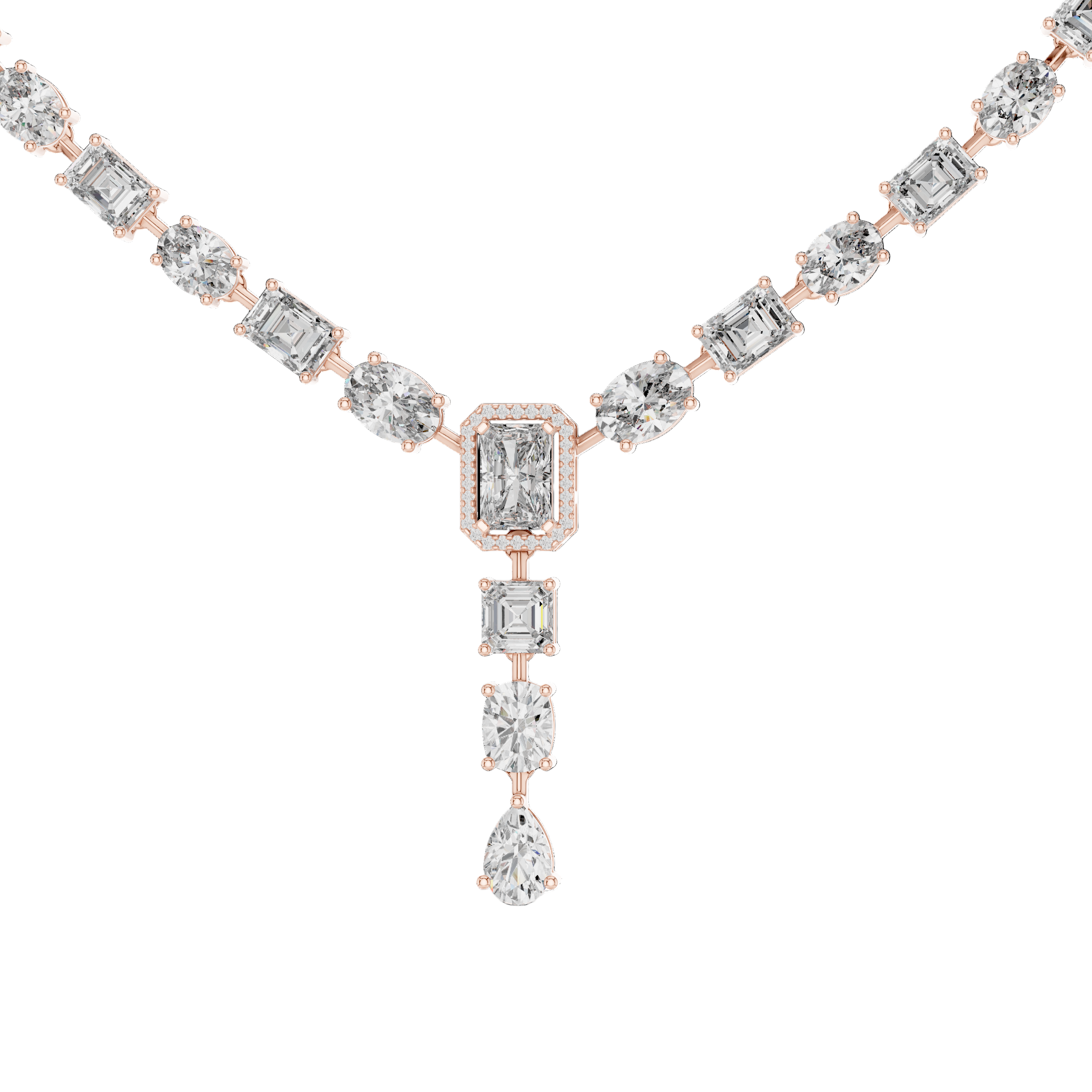 Regal Drop Diamond Necklace''