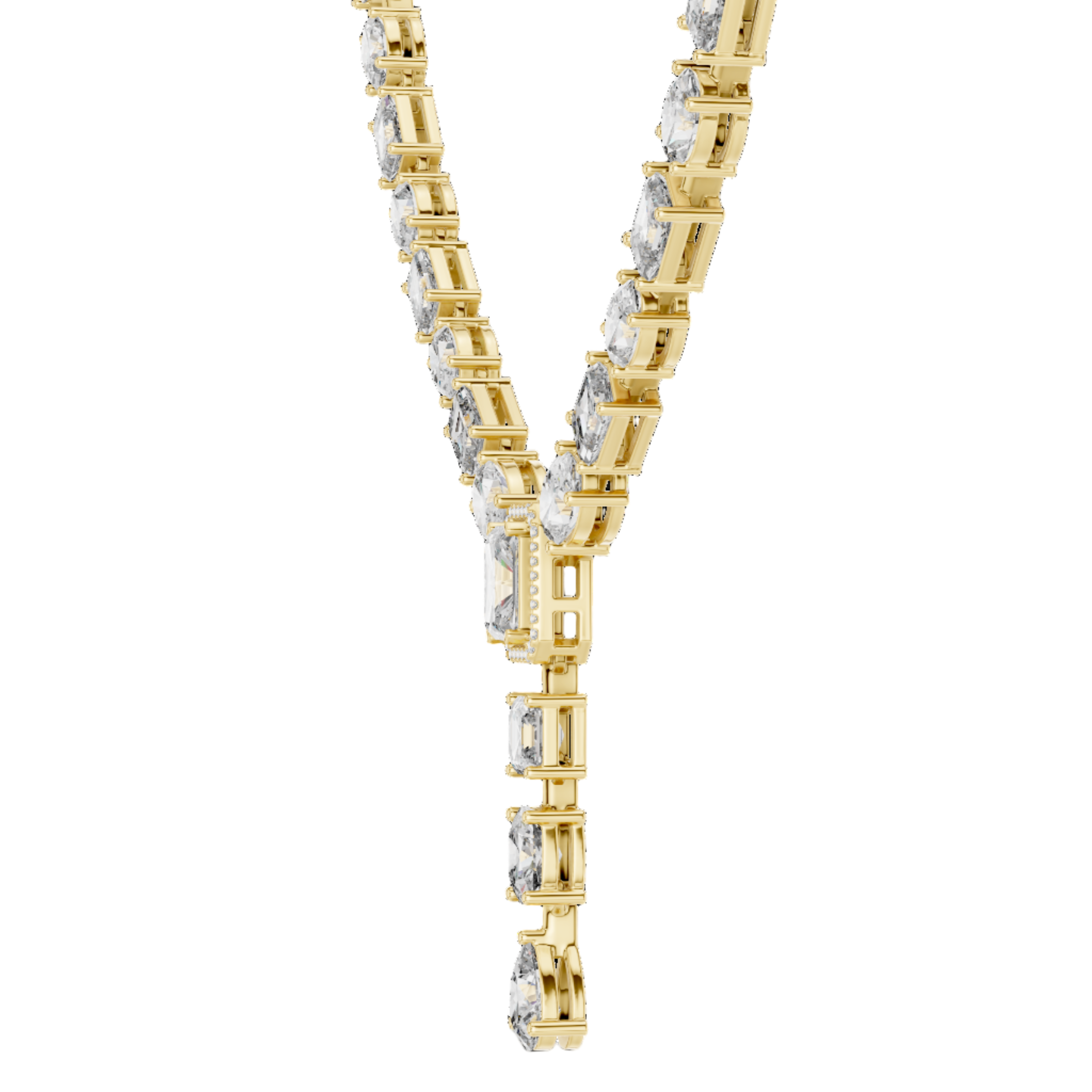 Regal Drop Diamond Necklace