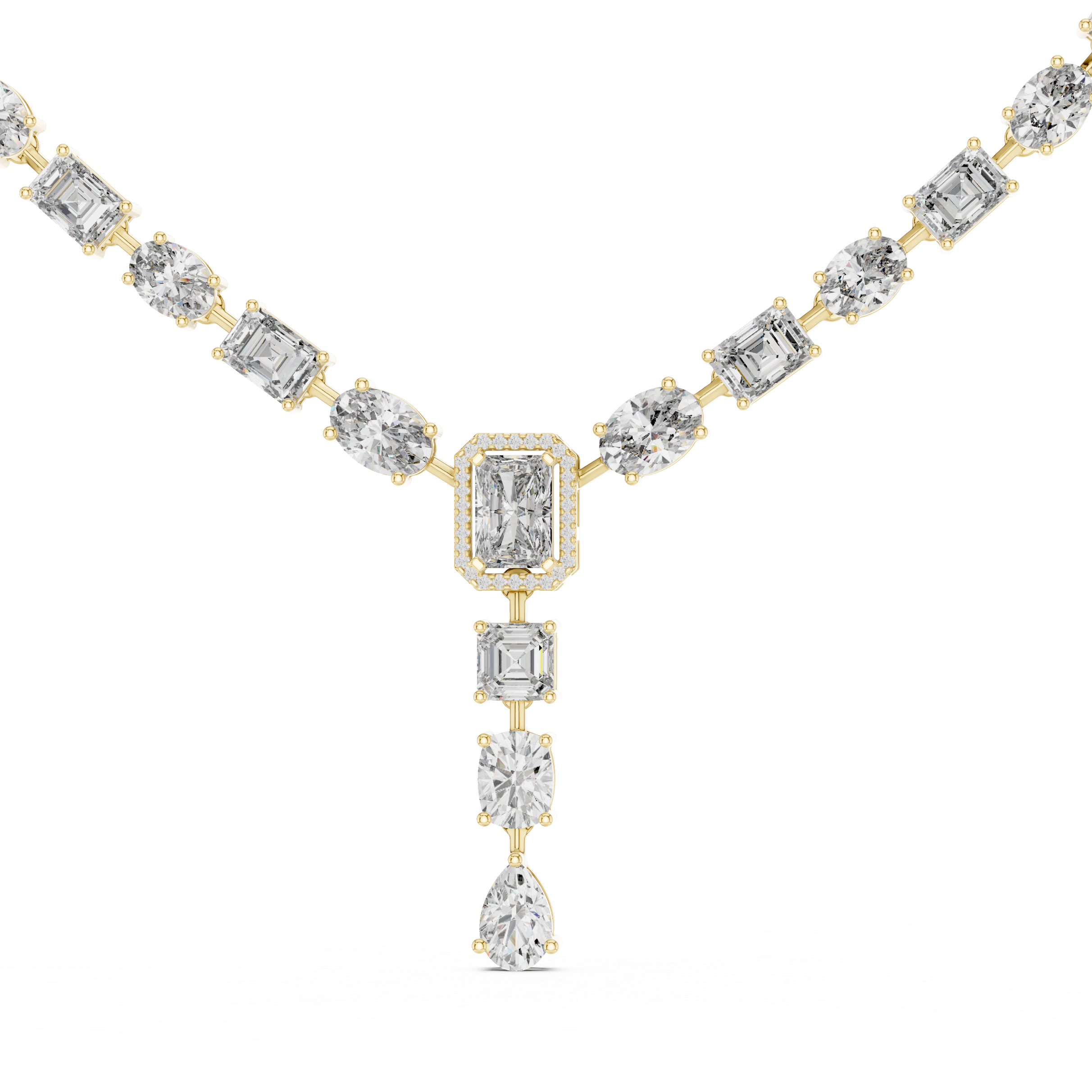 Regal Drop Diamond Necklace