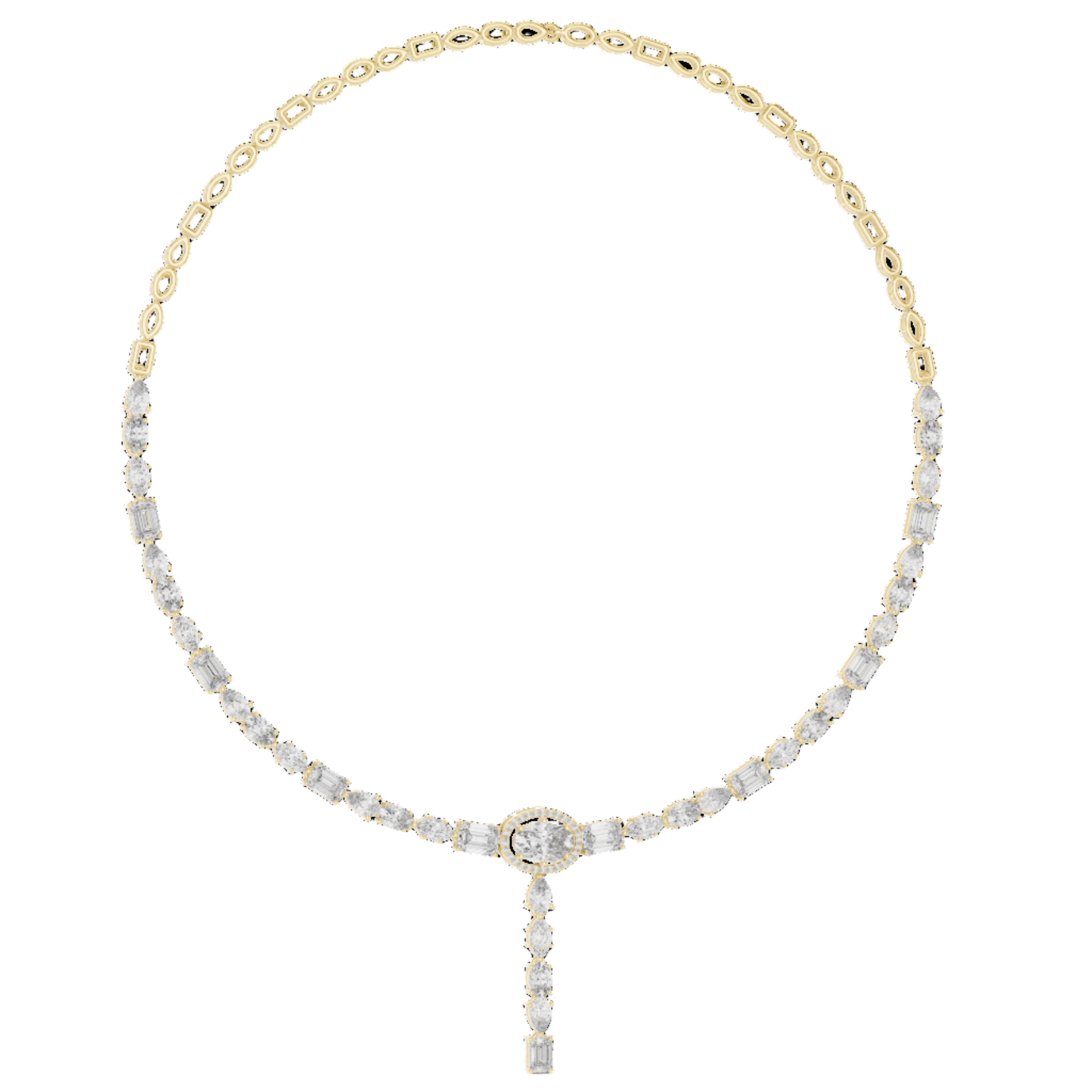 Celestial Radiance Drop Necklace