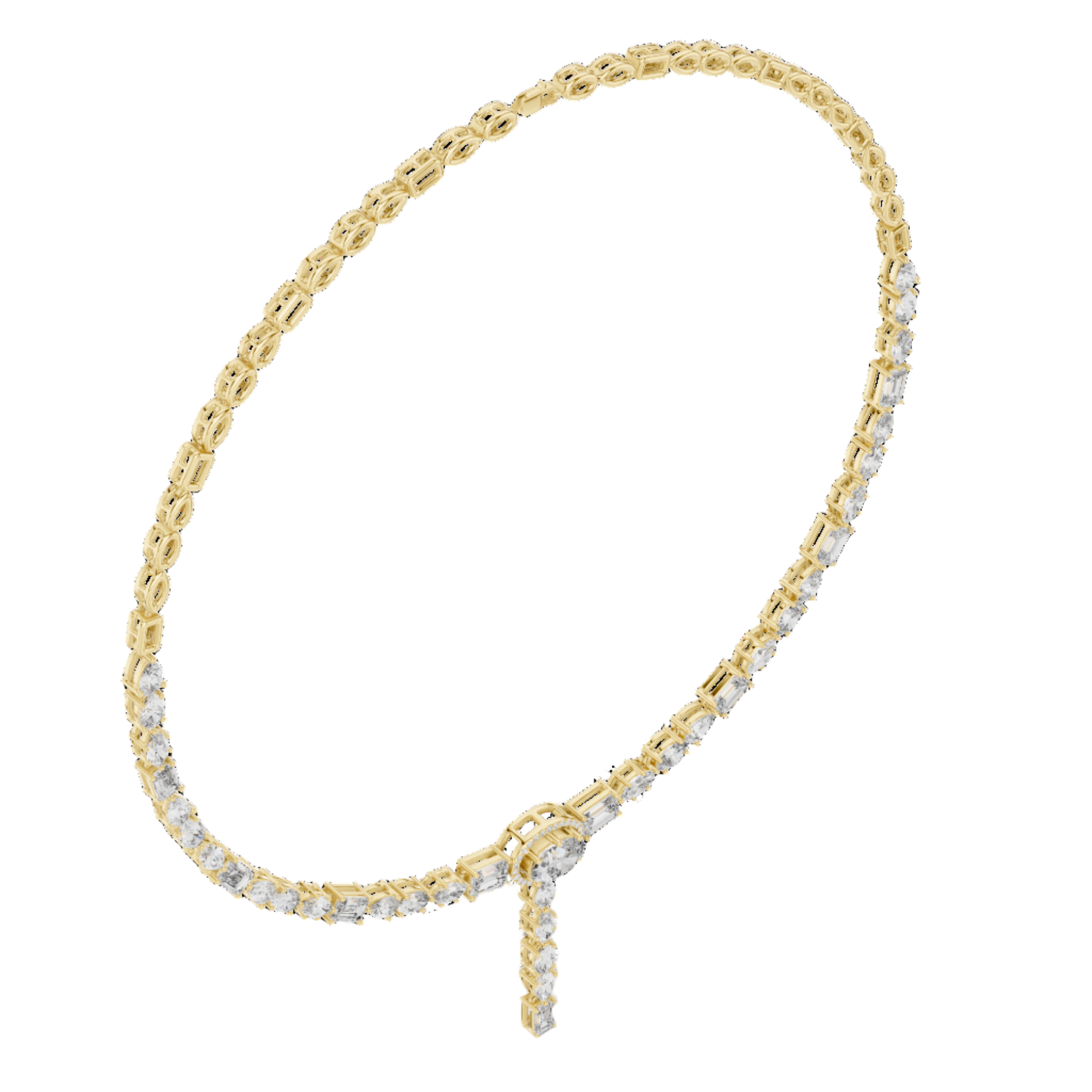 Golden Grace Diamond Necklace