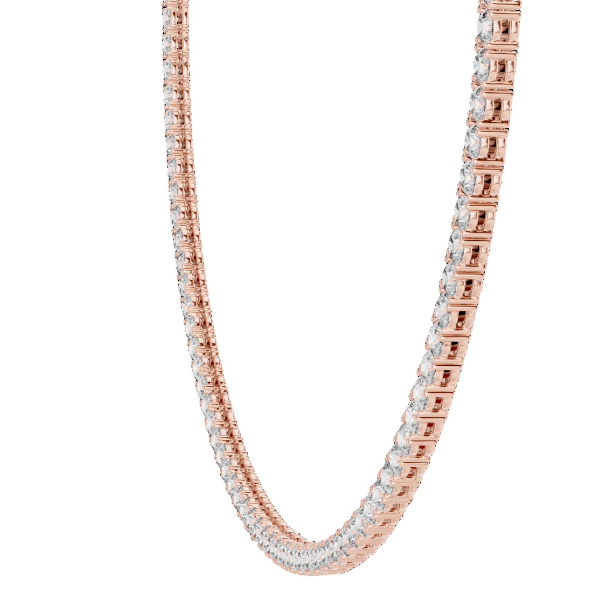 Lustrous Line Diamond Necklace