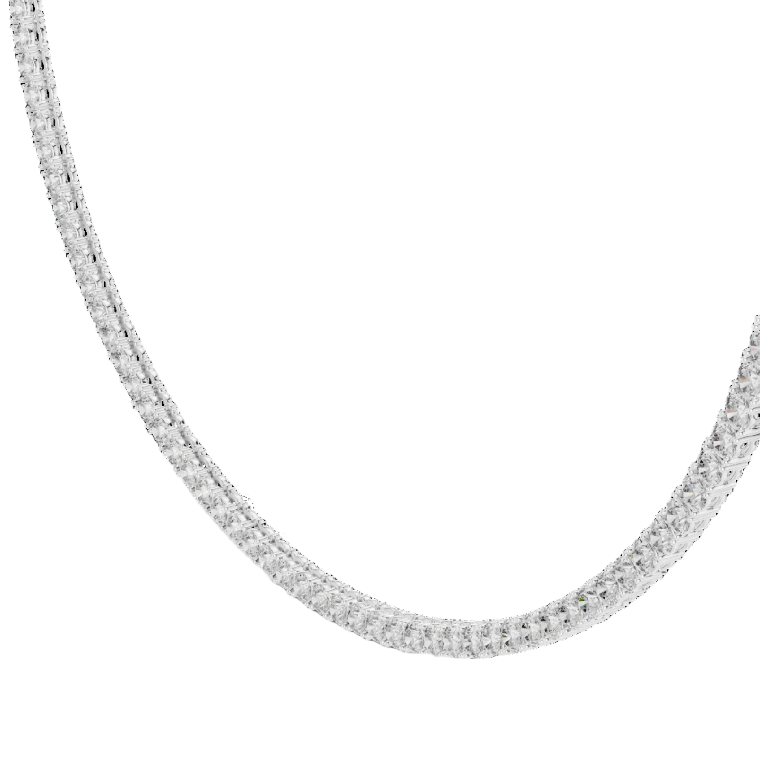 Lustrous Line Diamond Necklace
