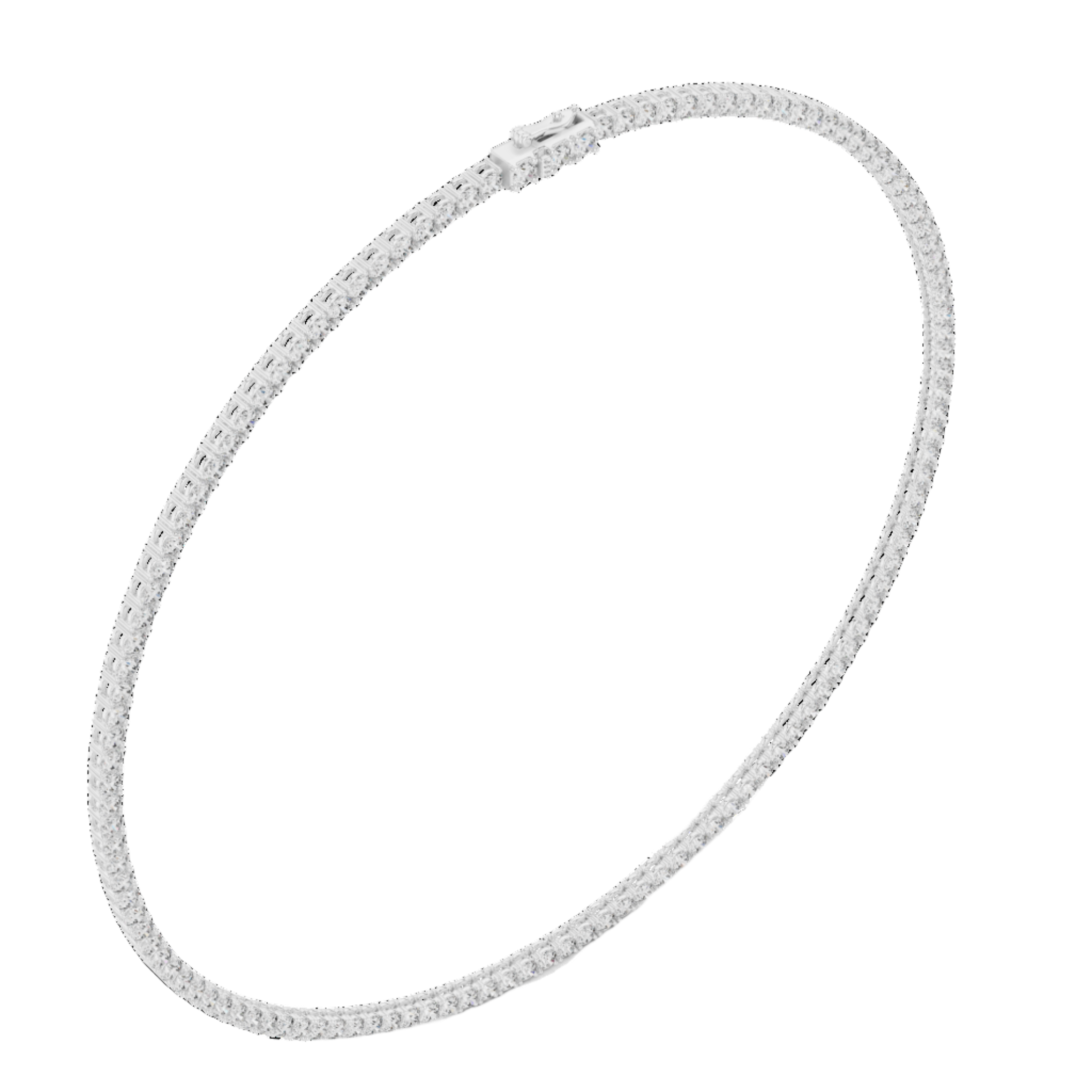 Lustrous Line Diamond Necklace