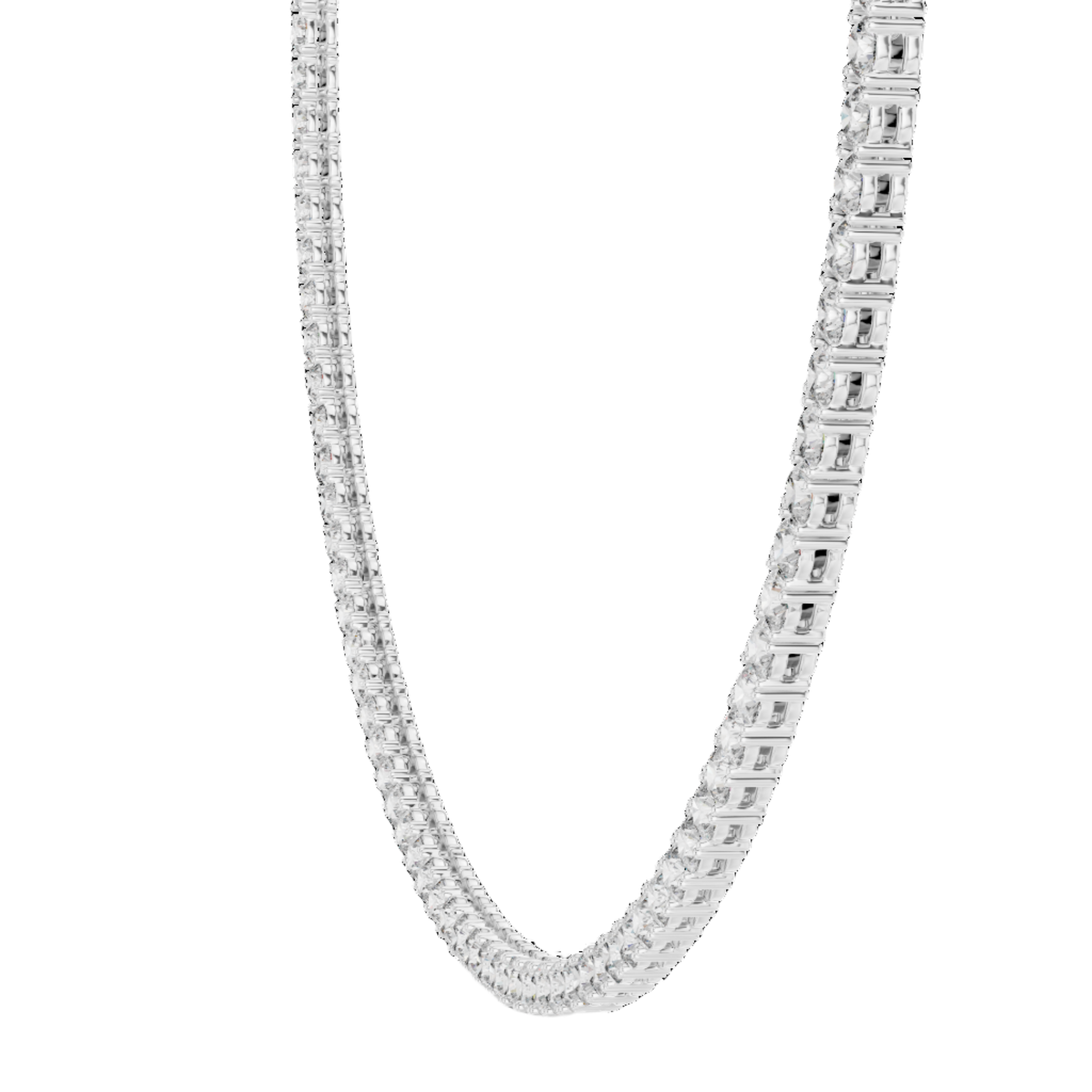 Lustrous Line Diamond Necklace