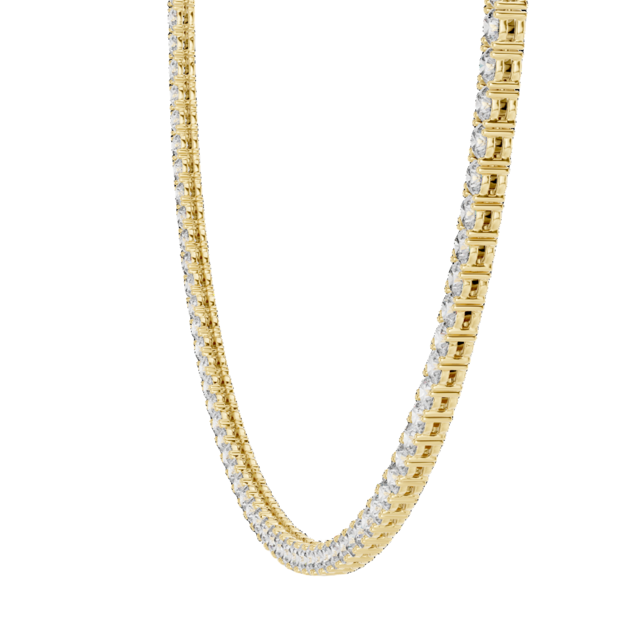Lustrous Line Diamond Necklace