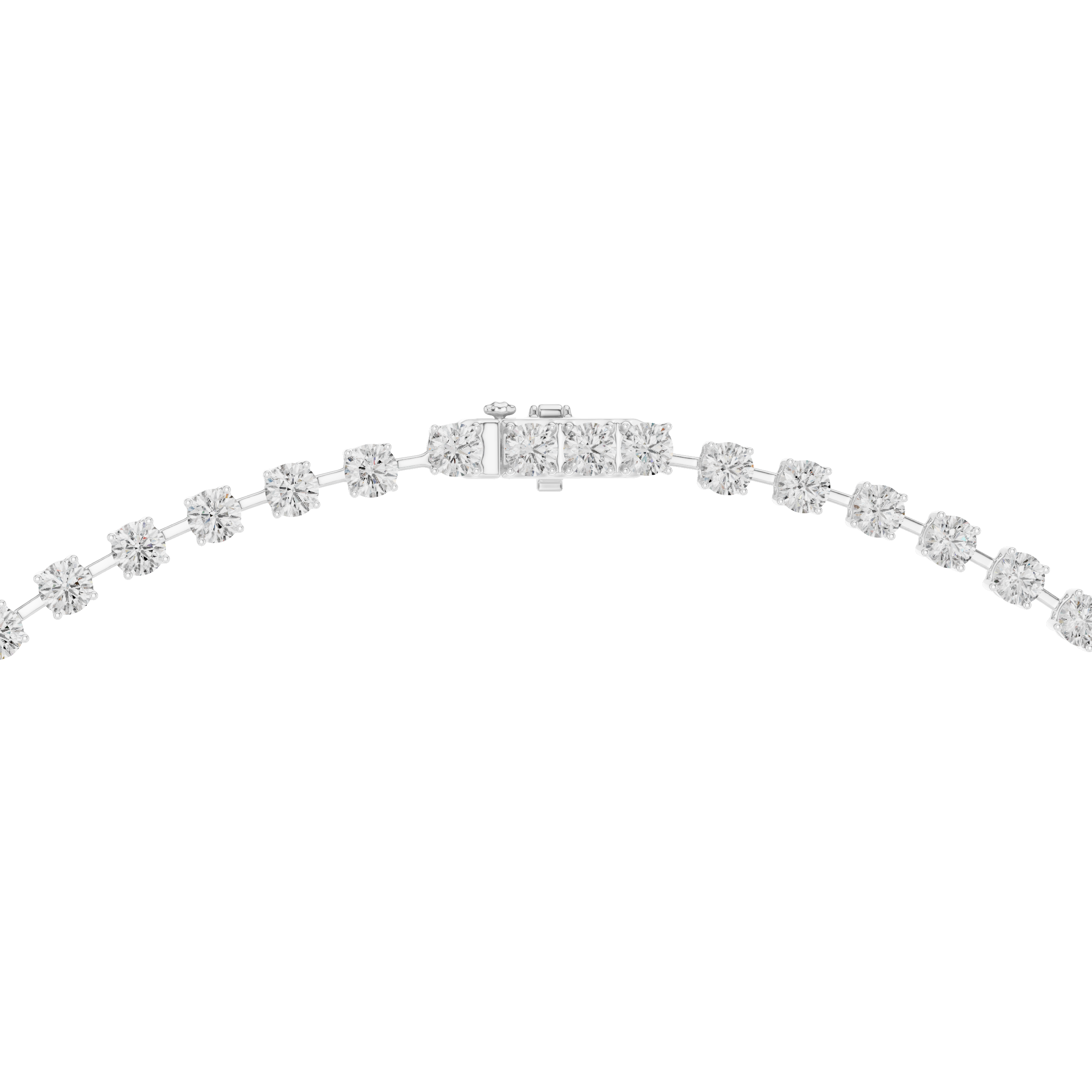 Radiant Tear Diamond Necklace