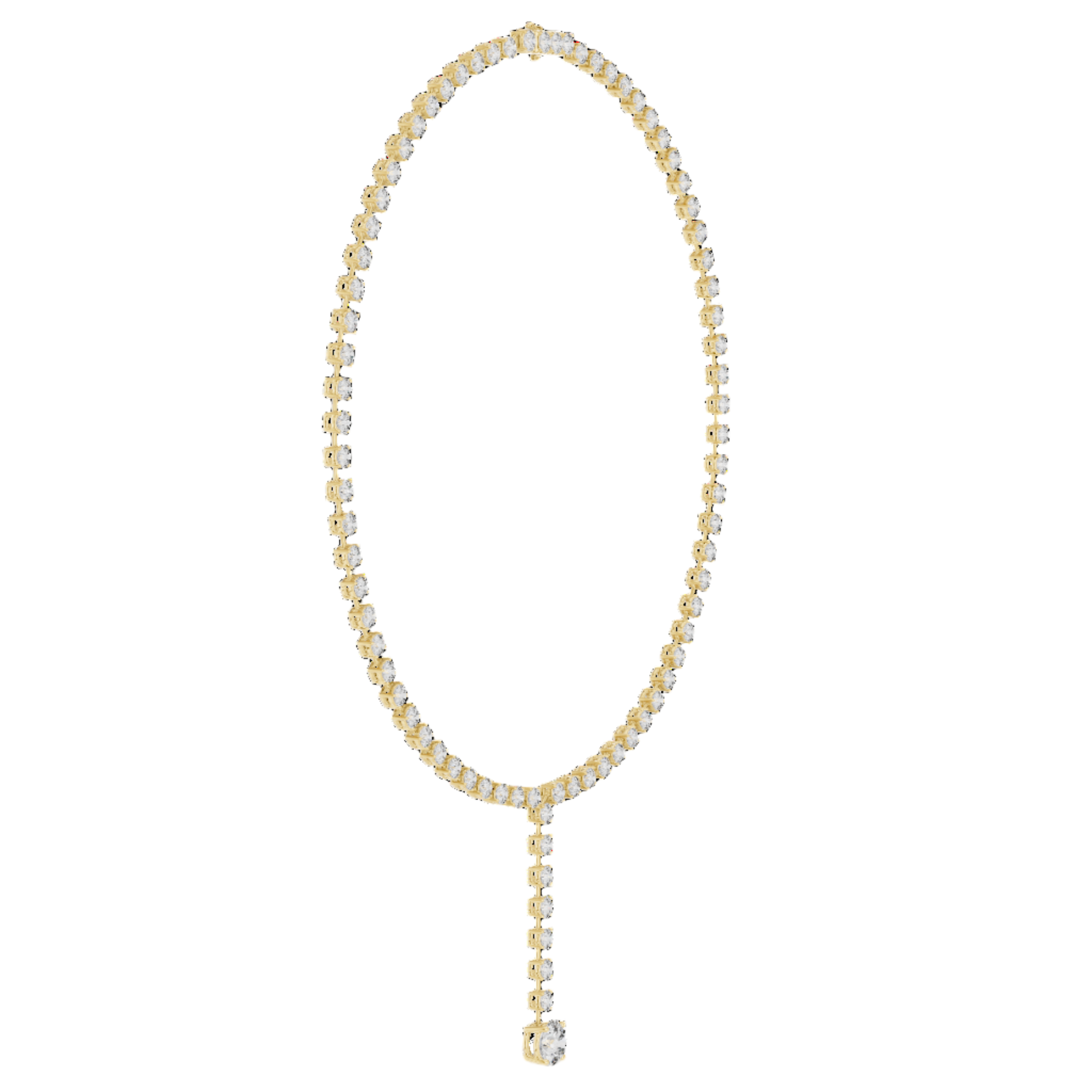 Radiant Tear Diamond Necklace
