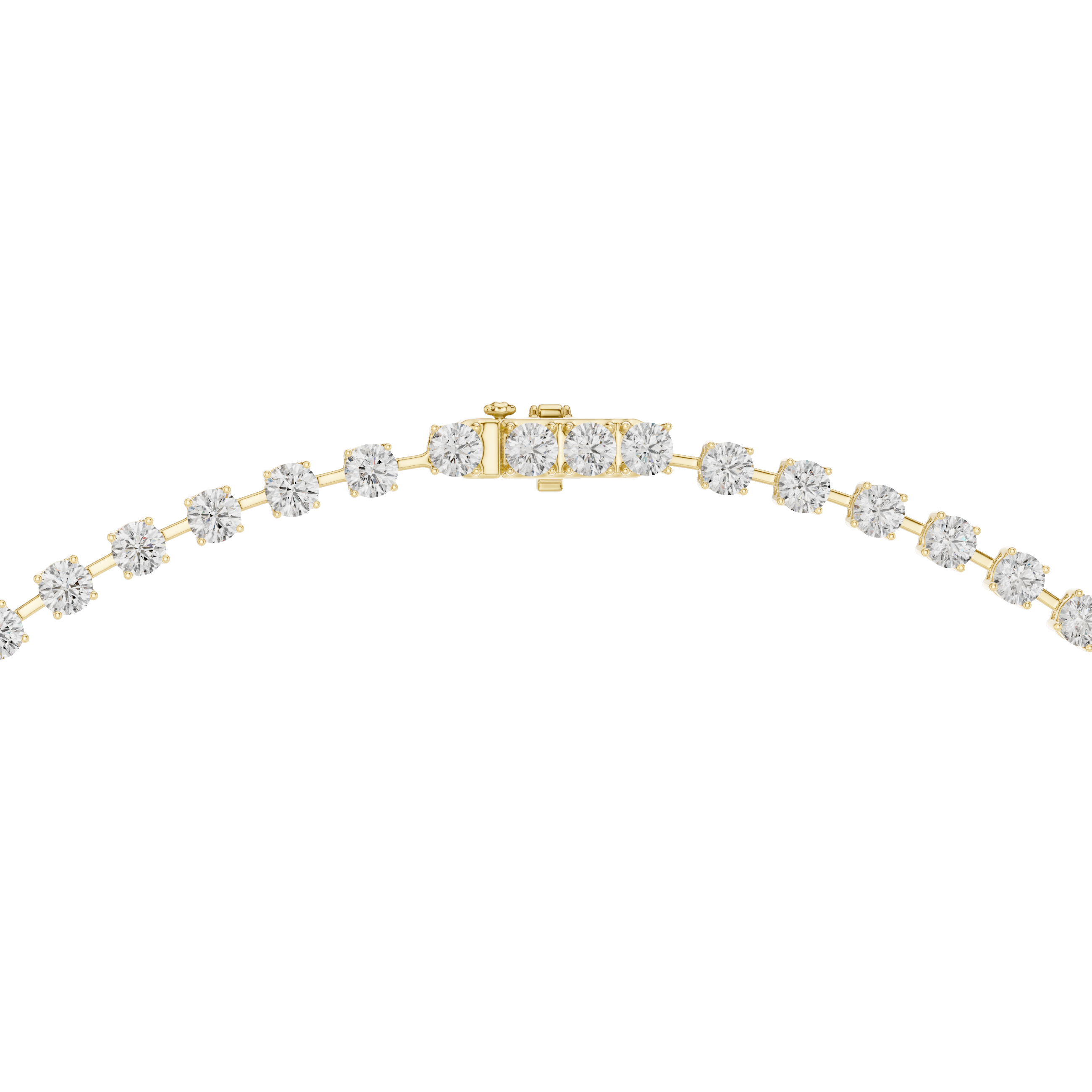 Radiant Tear Diamond Necklace