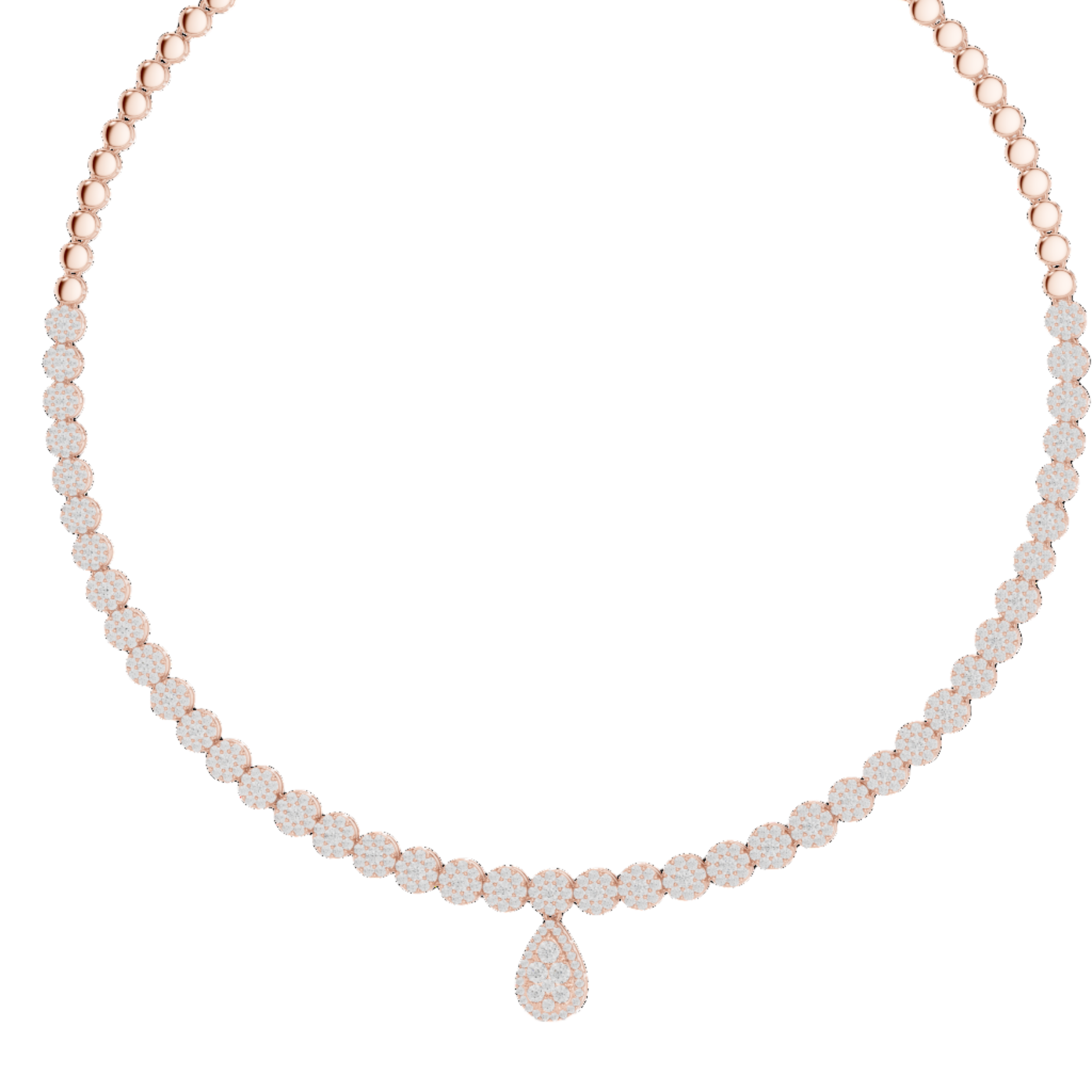 Eternal Radiance Teardrop Necklace