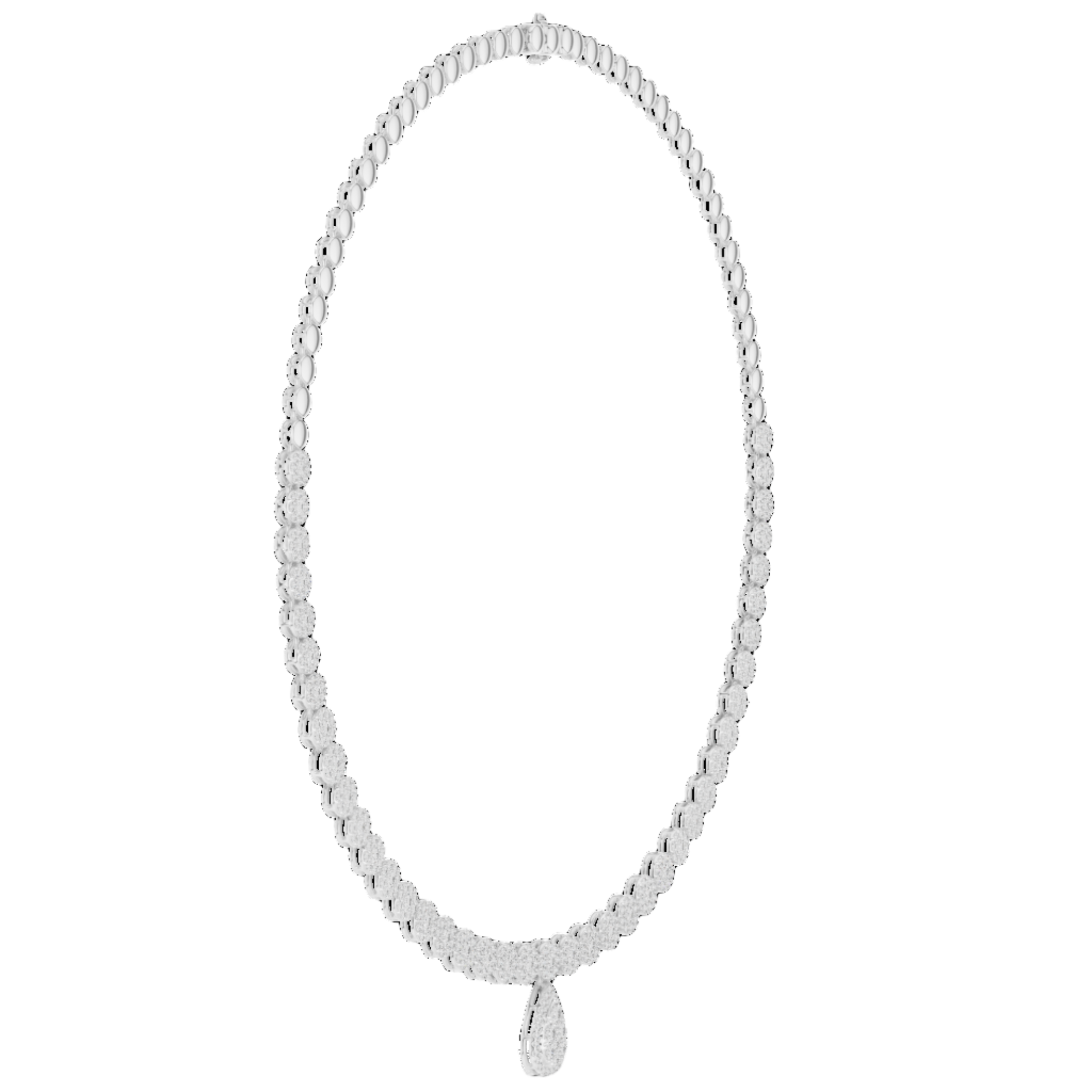 Eternal Radiance Teardrop Necklace