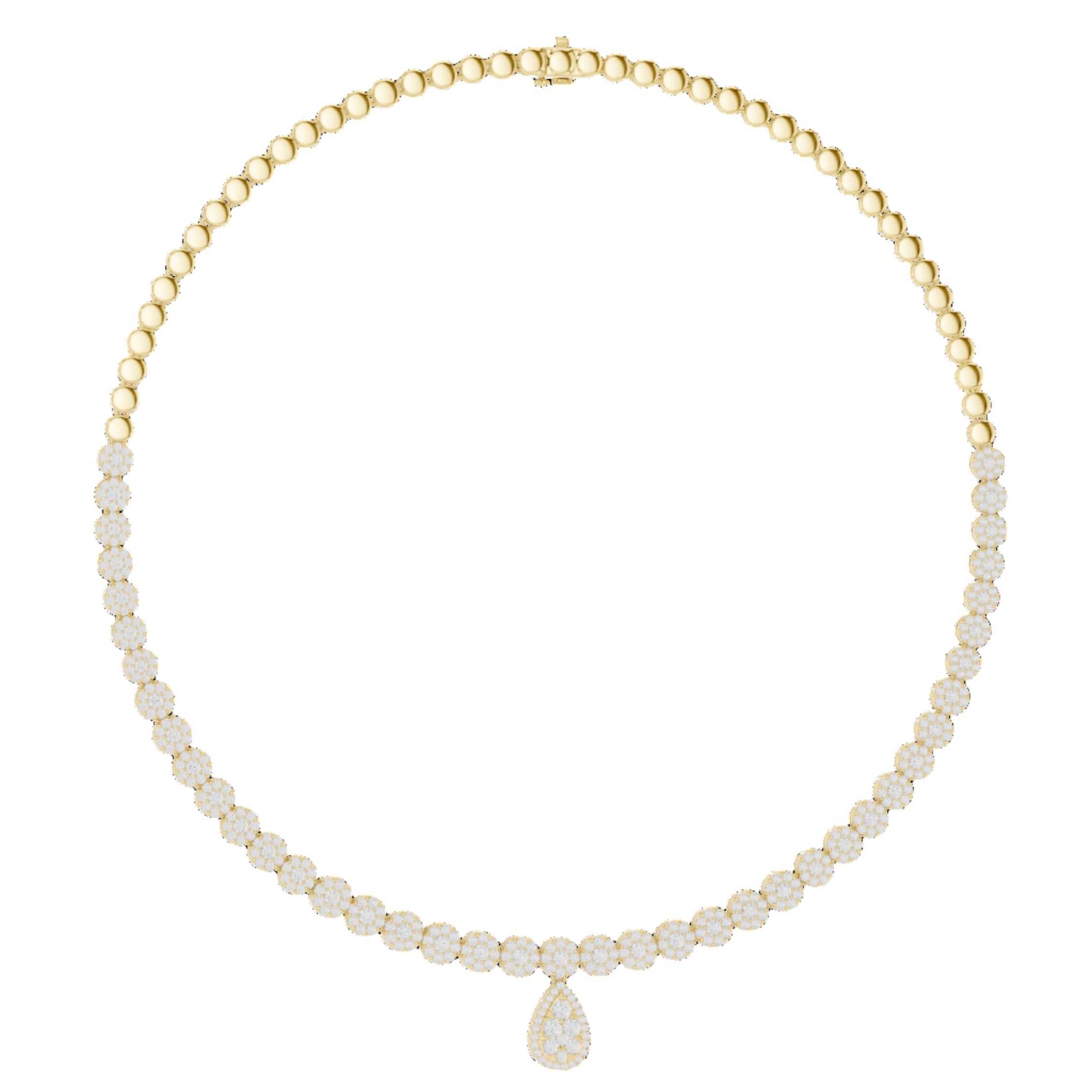 Eternal Radiance Teardrop Necklace