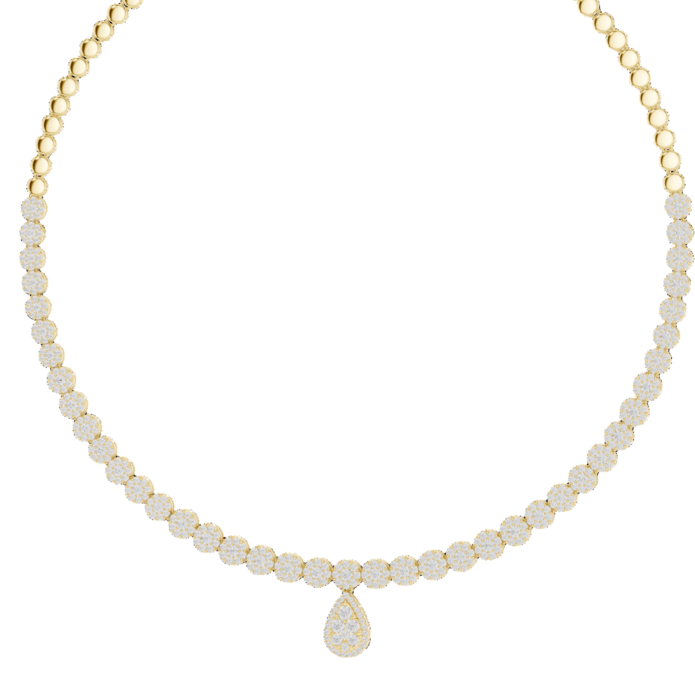 Eternal Radiance Teardrop Necklace