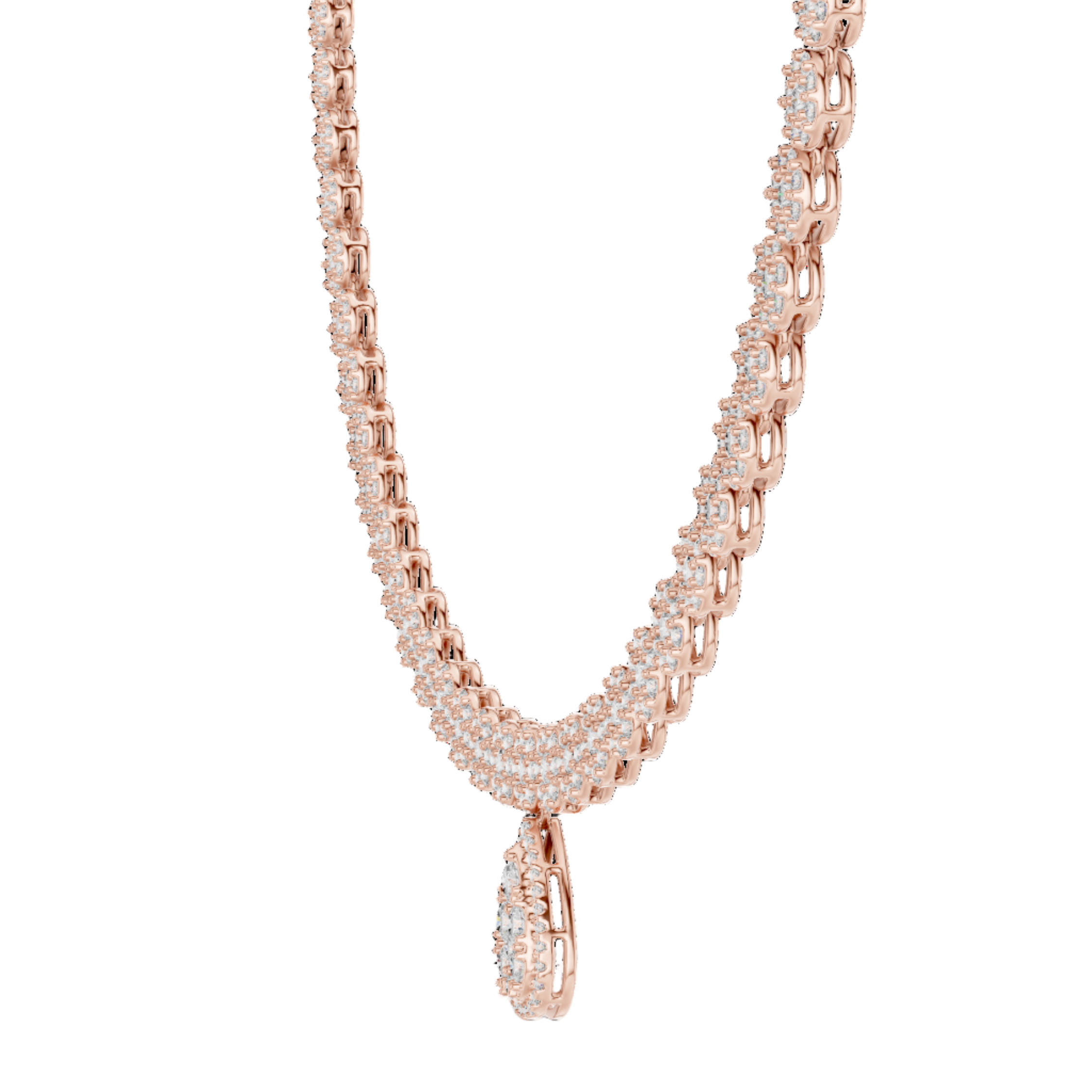 TearDrop Elegance Diamond Necklace