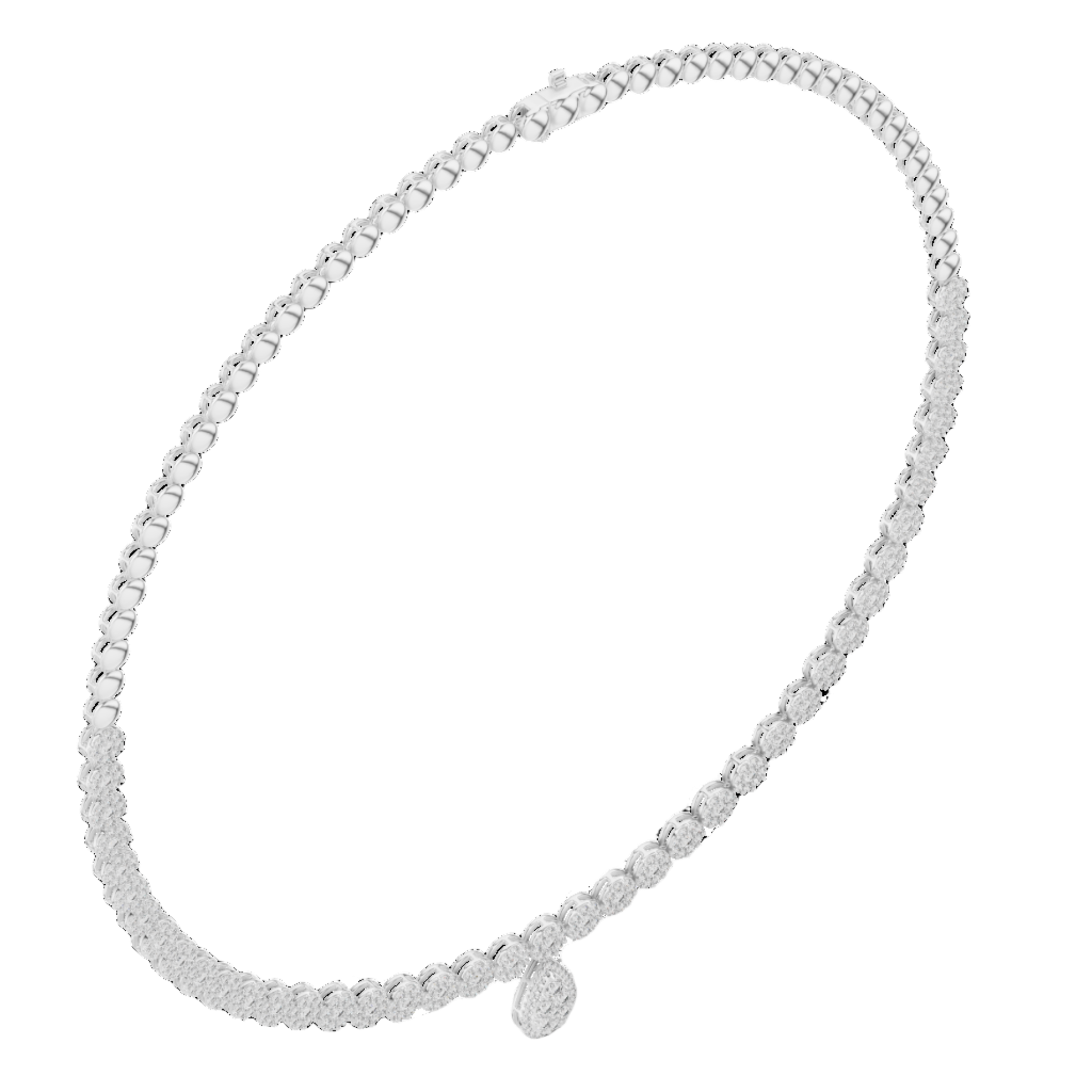 TearDrop Elegance Diamond Necklace