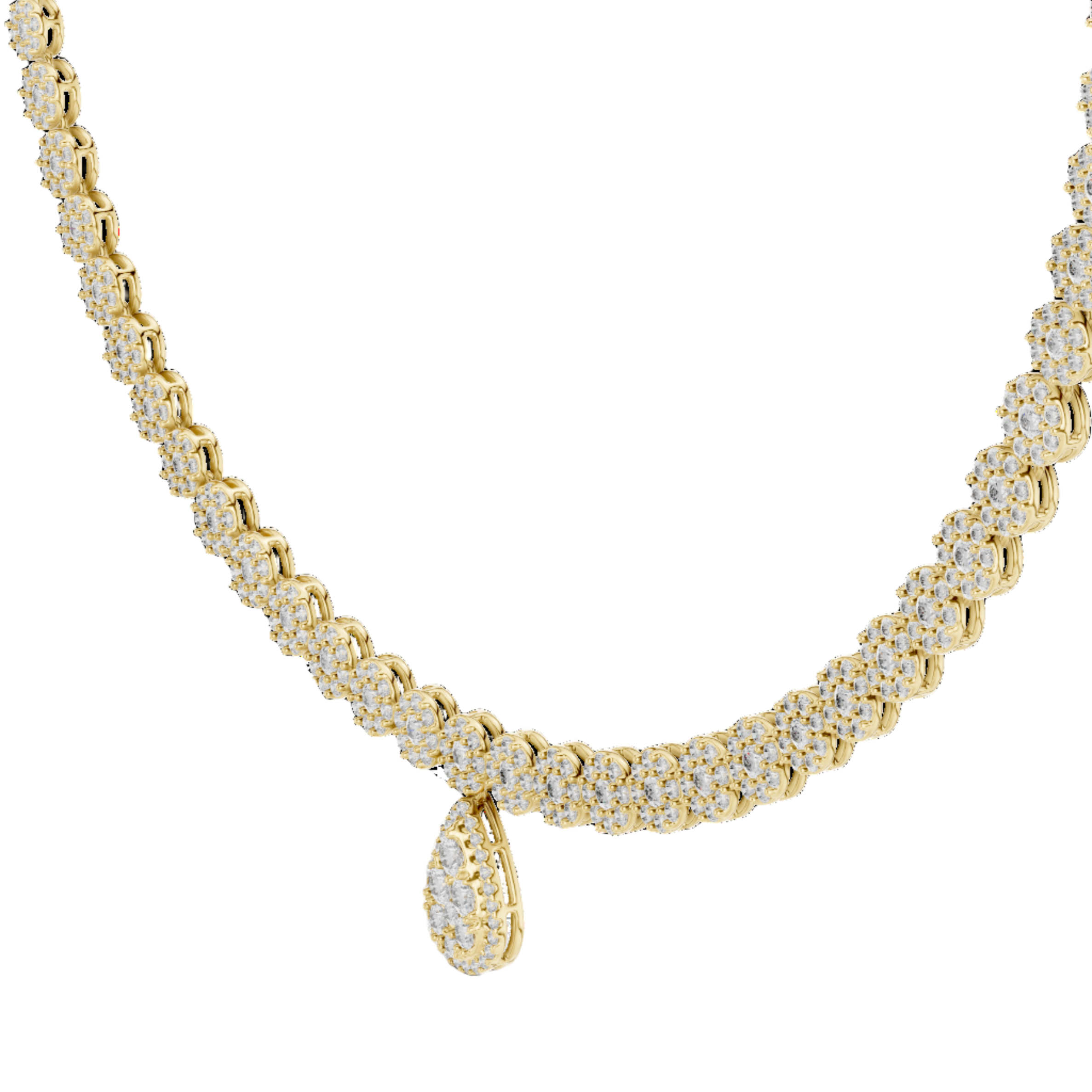 TearDrop Elegance Diamond Necklace
