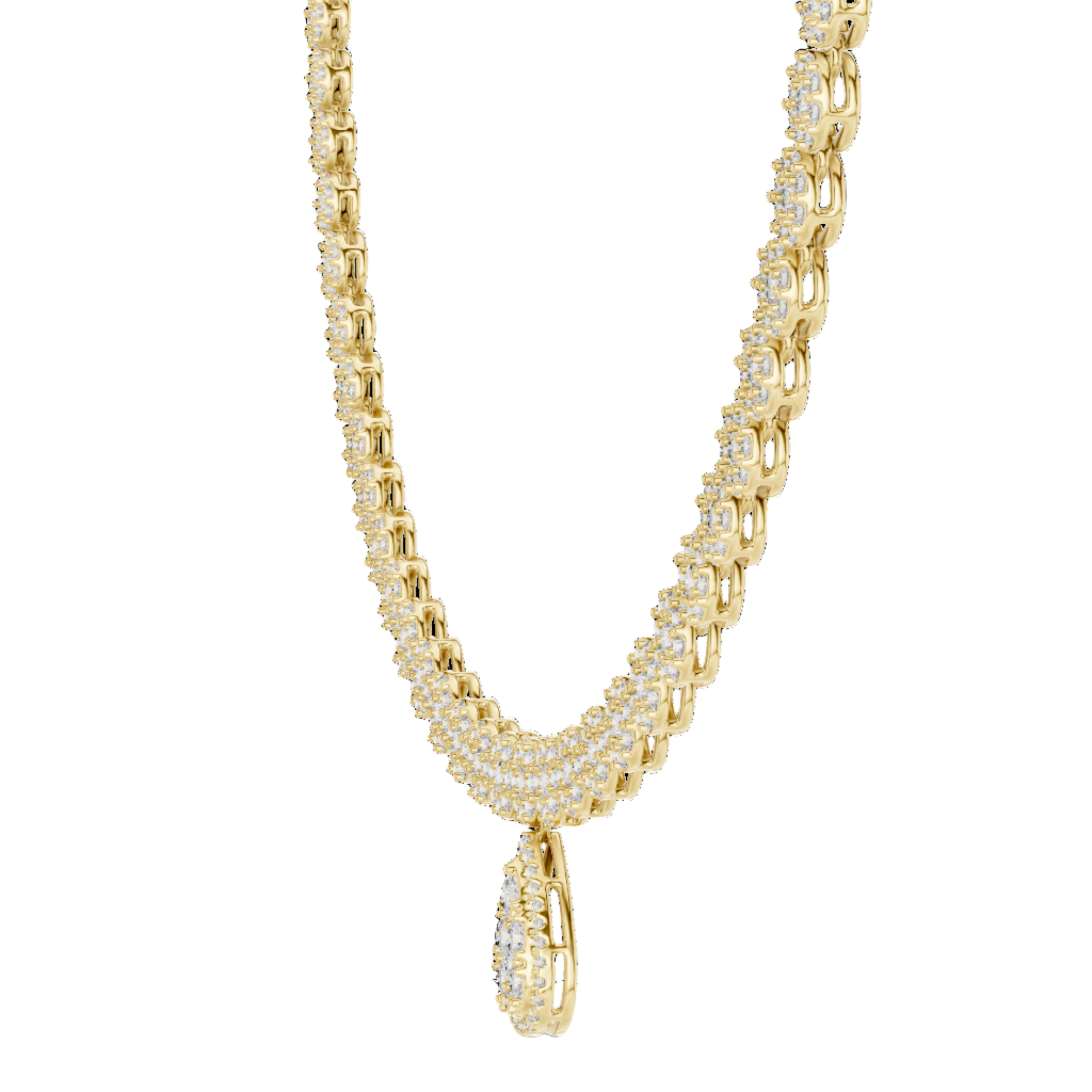 TearDrop Elegance Diamond Necklace