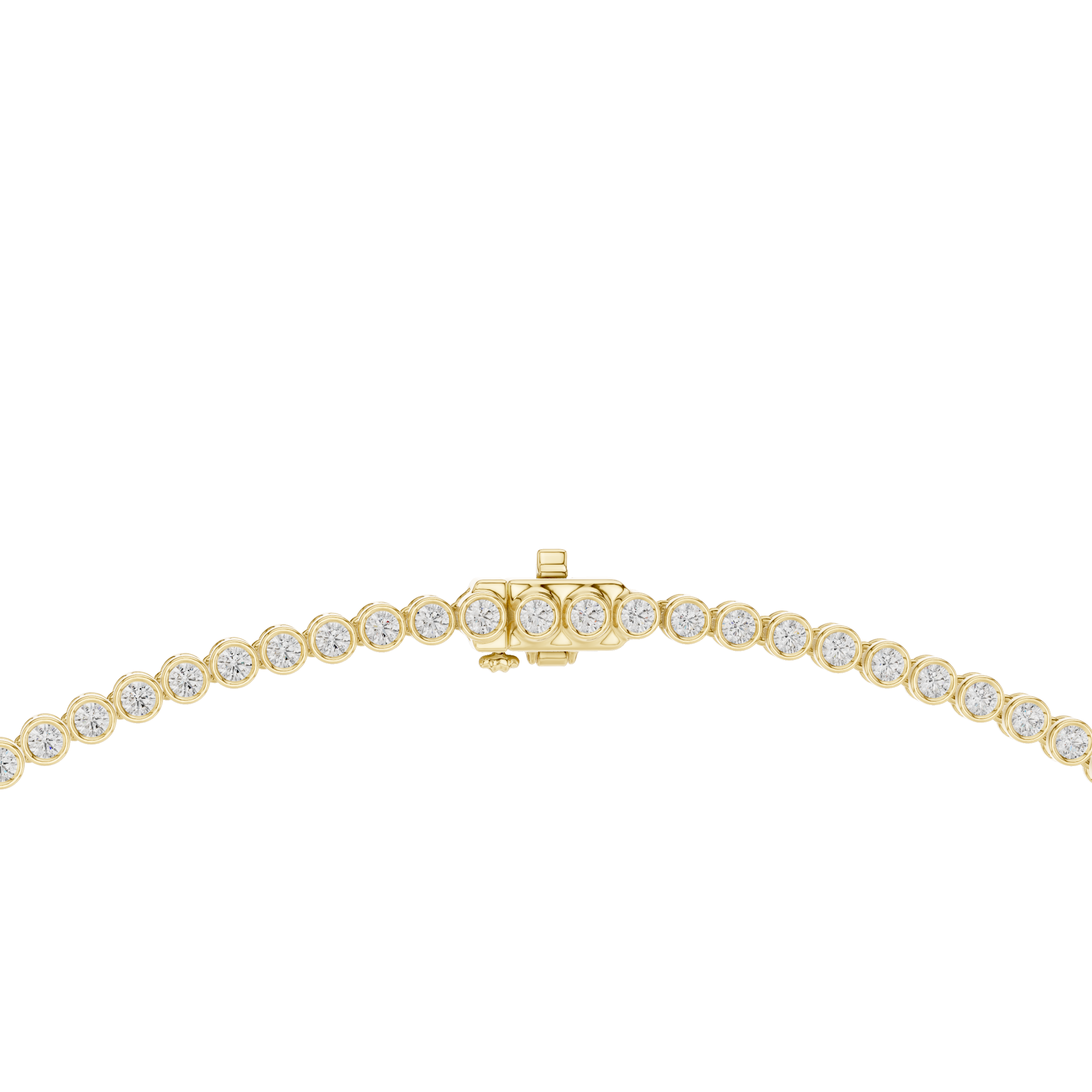 Classic Round Diamond Tennis Necklace