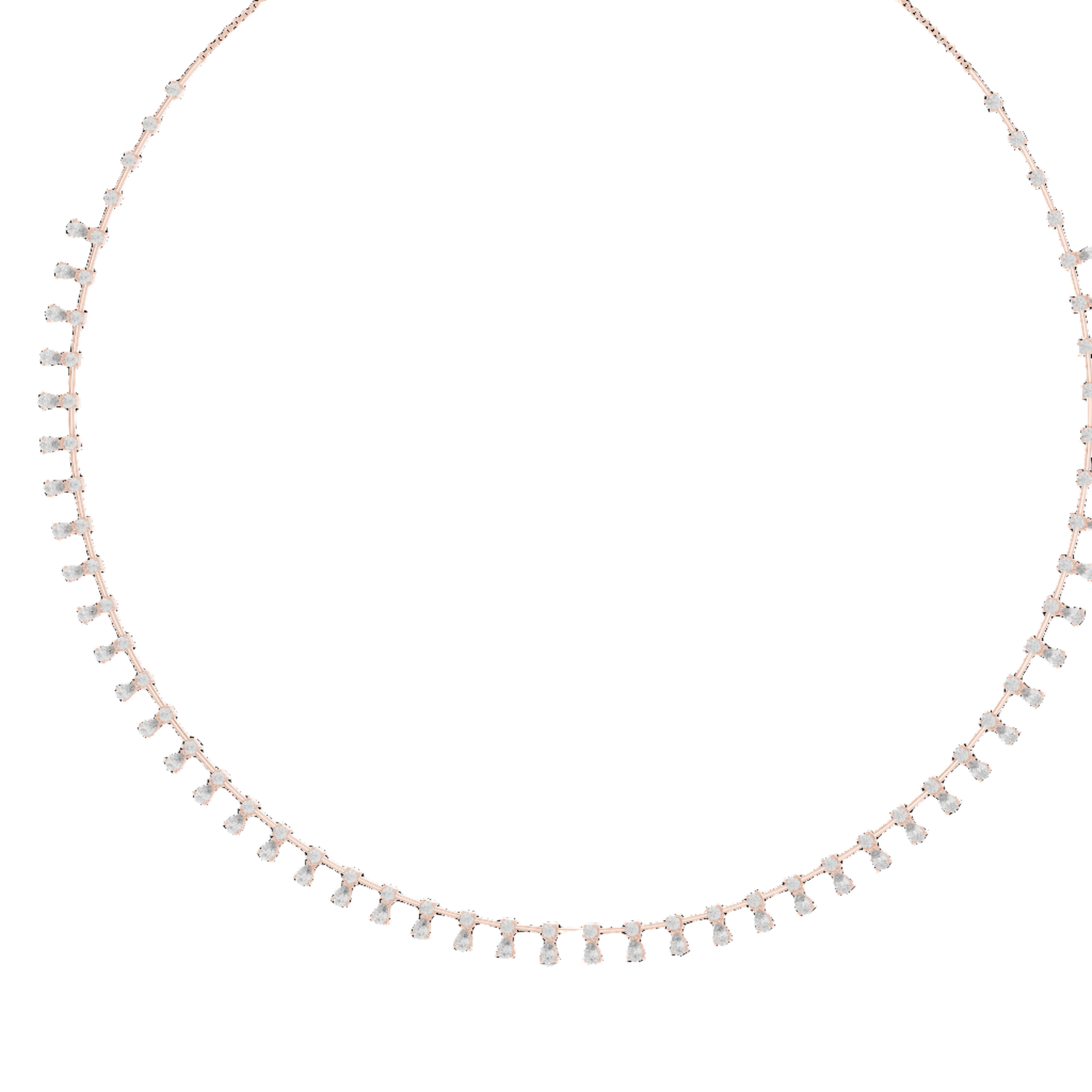 Sparkling Cascade Diamond Necklace