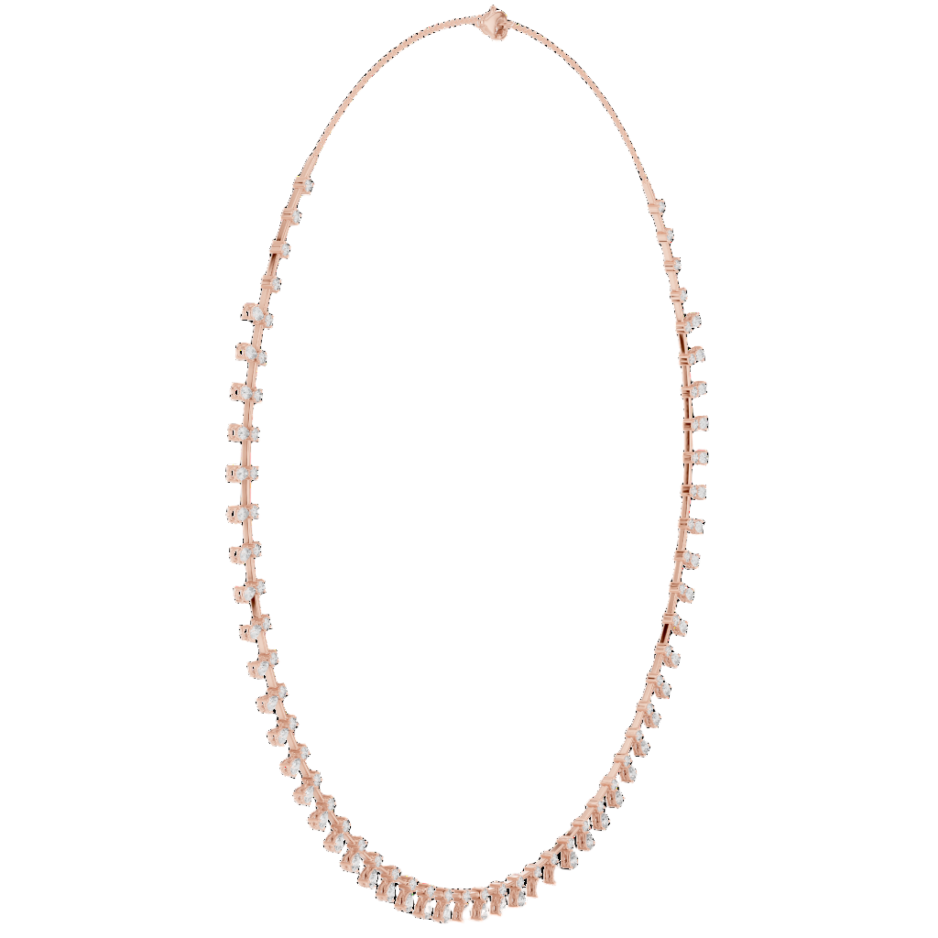 Sparkling Cascade Diamond Necklace