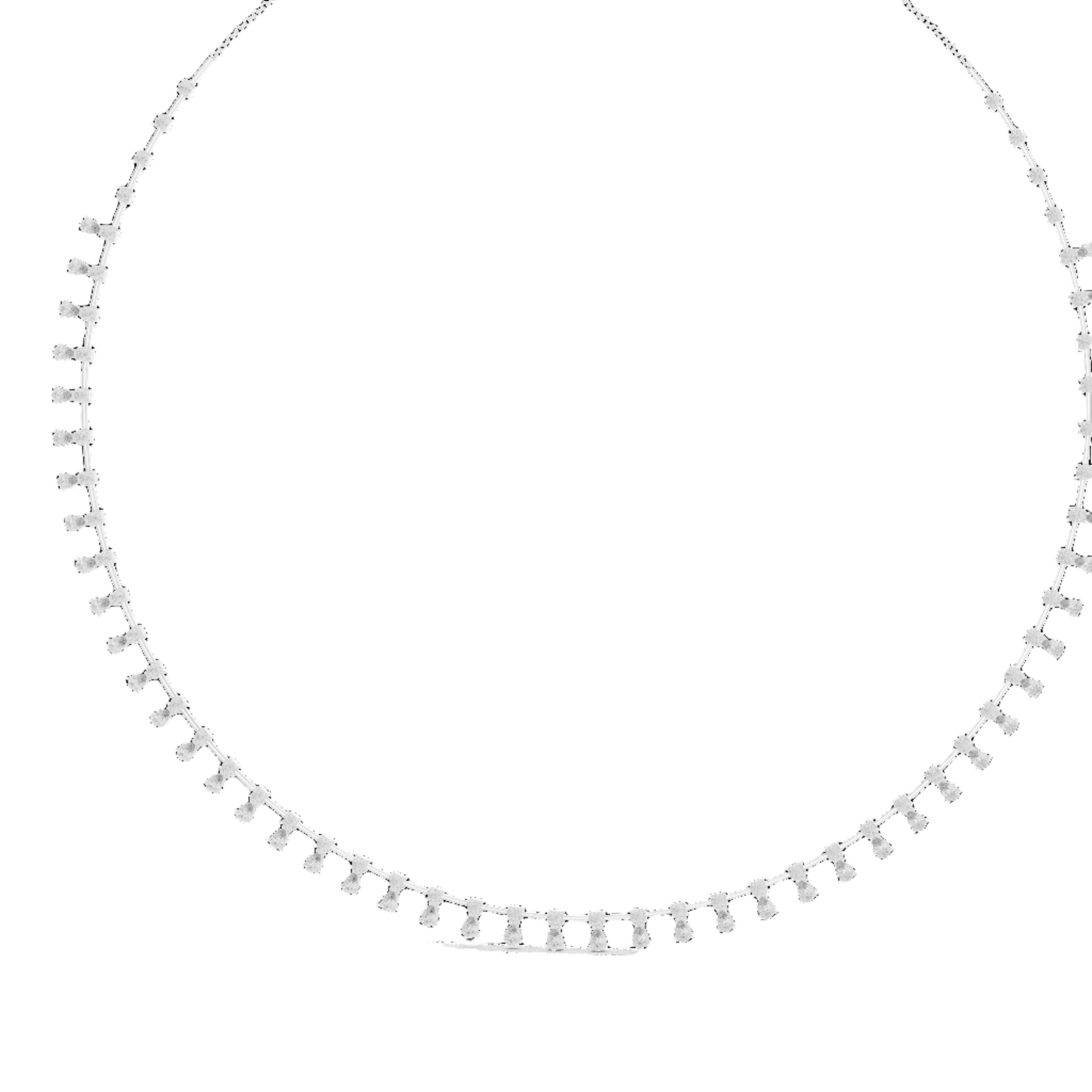Sparkling Cascade Diamond Necklace