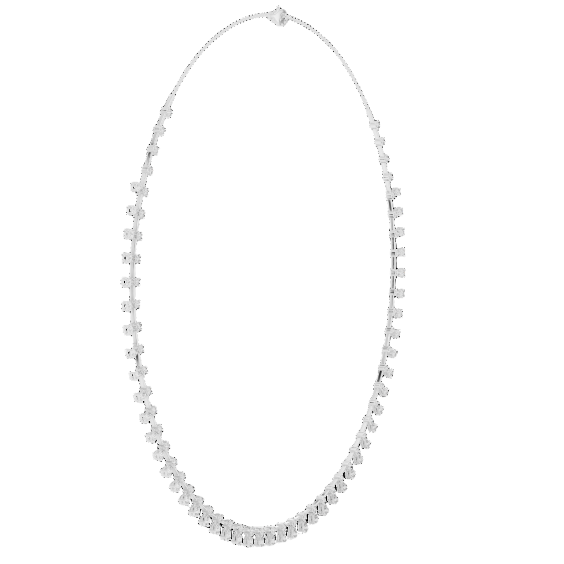 Sparkling Cascade Diamond Necklace