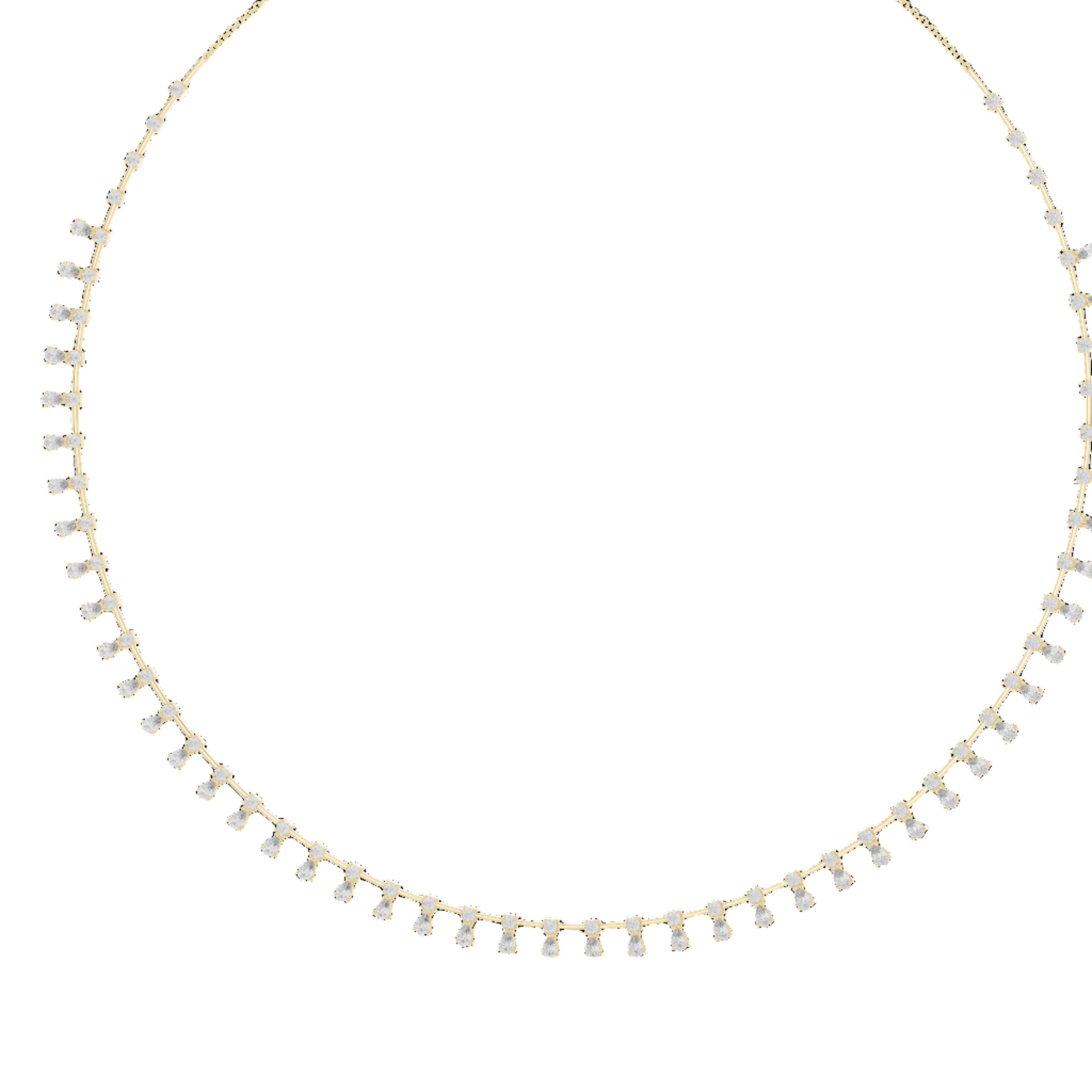 Sparkling Cascade Diamond Necklace