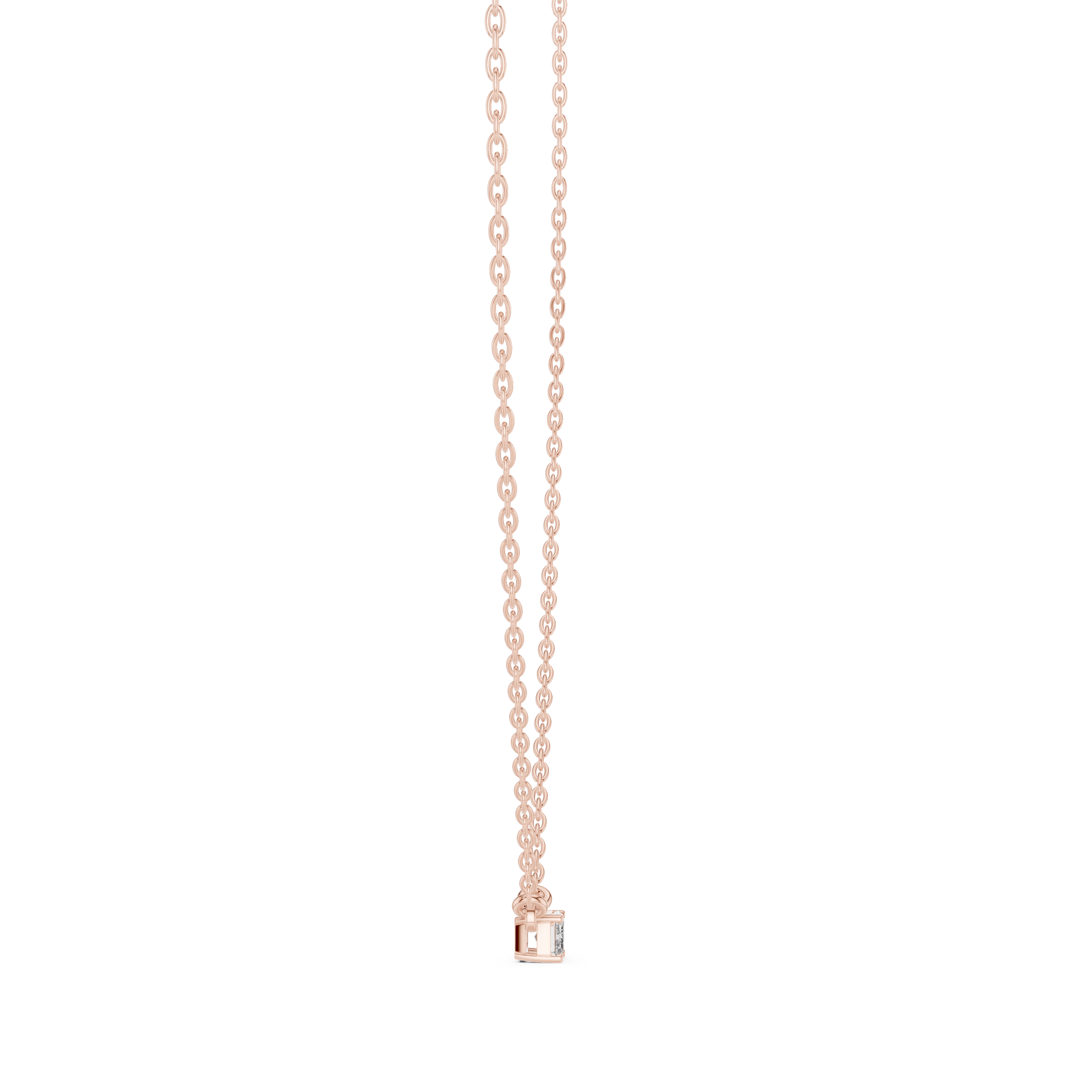 Emerald-Cut Diamond Pendant