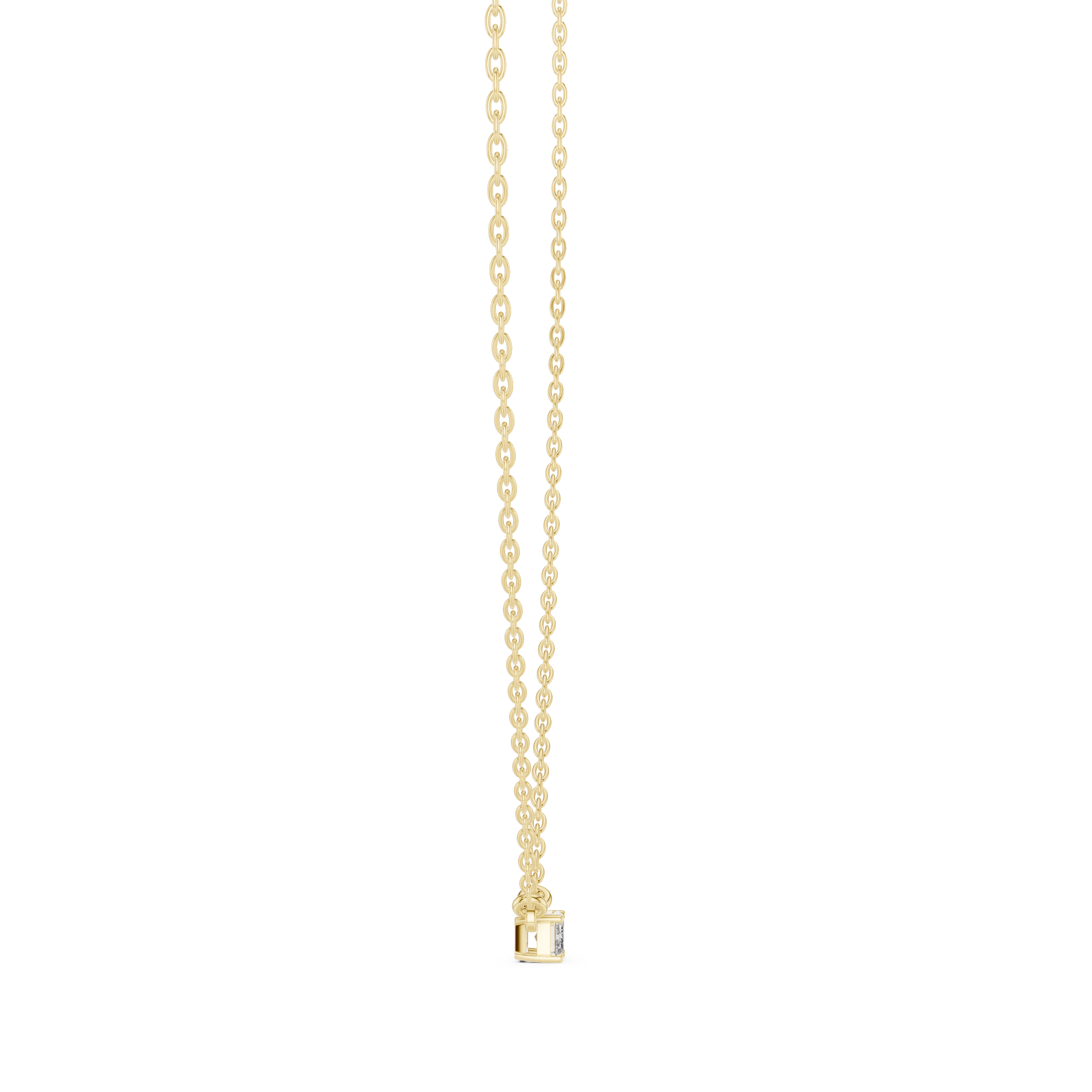 Emerald-Cut Diamond Pendant