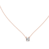 Asscher-Cut Diamond Solitaire Pendant