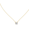 Asscher-Cut Diamond Solitaire Pendant